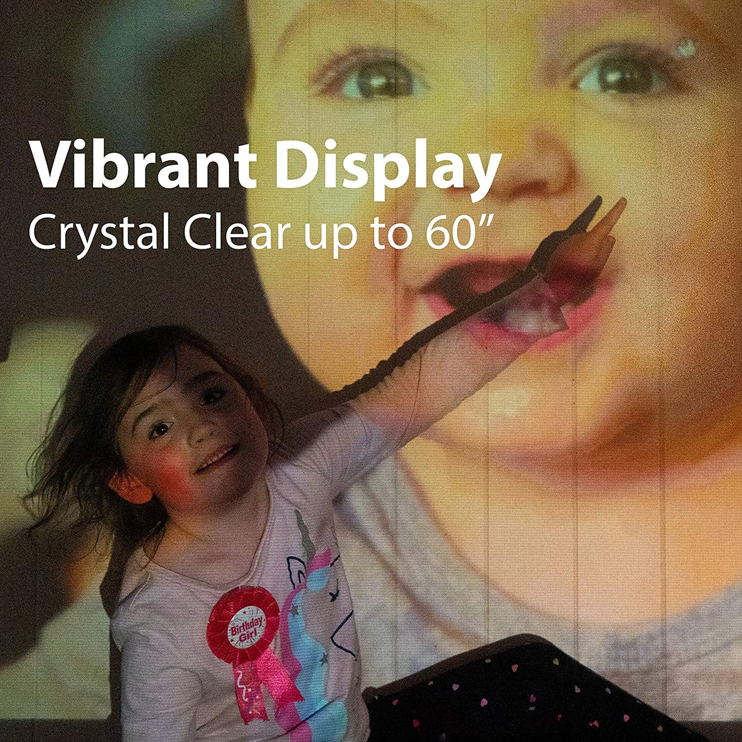 PP60 LED Pocket Pico Video Projector - Compact Design with HDMI, Rechargeable Battery, Built-In Speaker, and DLP Technology. Enjoy a 60" Hi-Resolution Display for Streaming Movies, Presentations, and Content from Smartphones, Tablets, and Laptops.