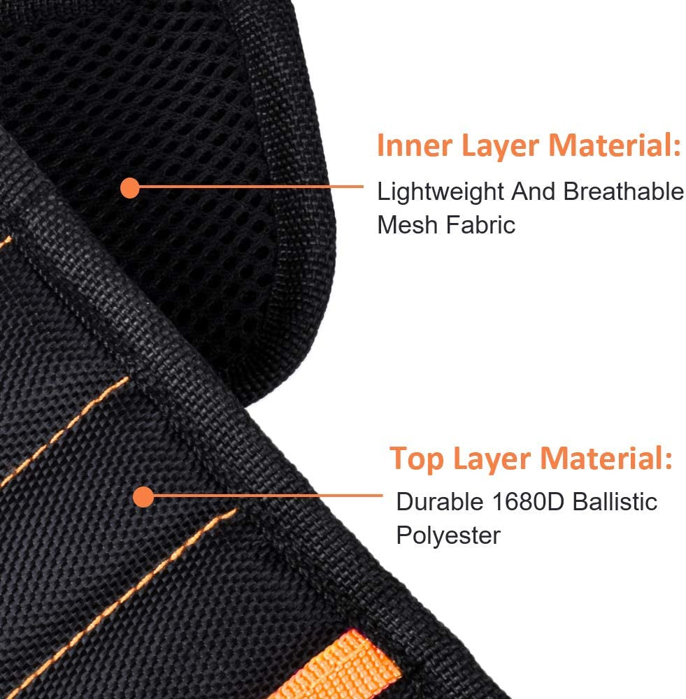 Premium Magnetic Wristband for Holding Screws - Super Strong Magnet Wrist Tool Belt Set Holder