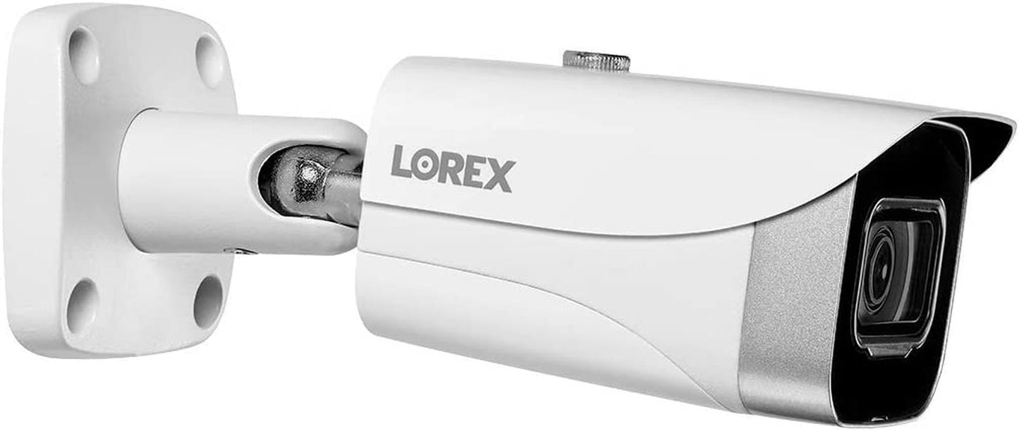 Metal Bullet Camera Add-On for Wired Surveillance System - Indoor/Outdoor 4K IP Security Camera with Ultra HD, Color Night Vision (1 Camera, White)