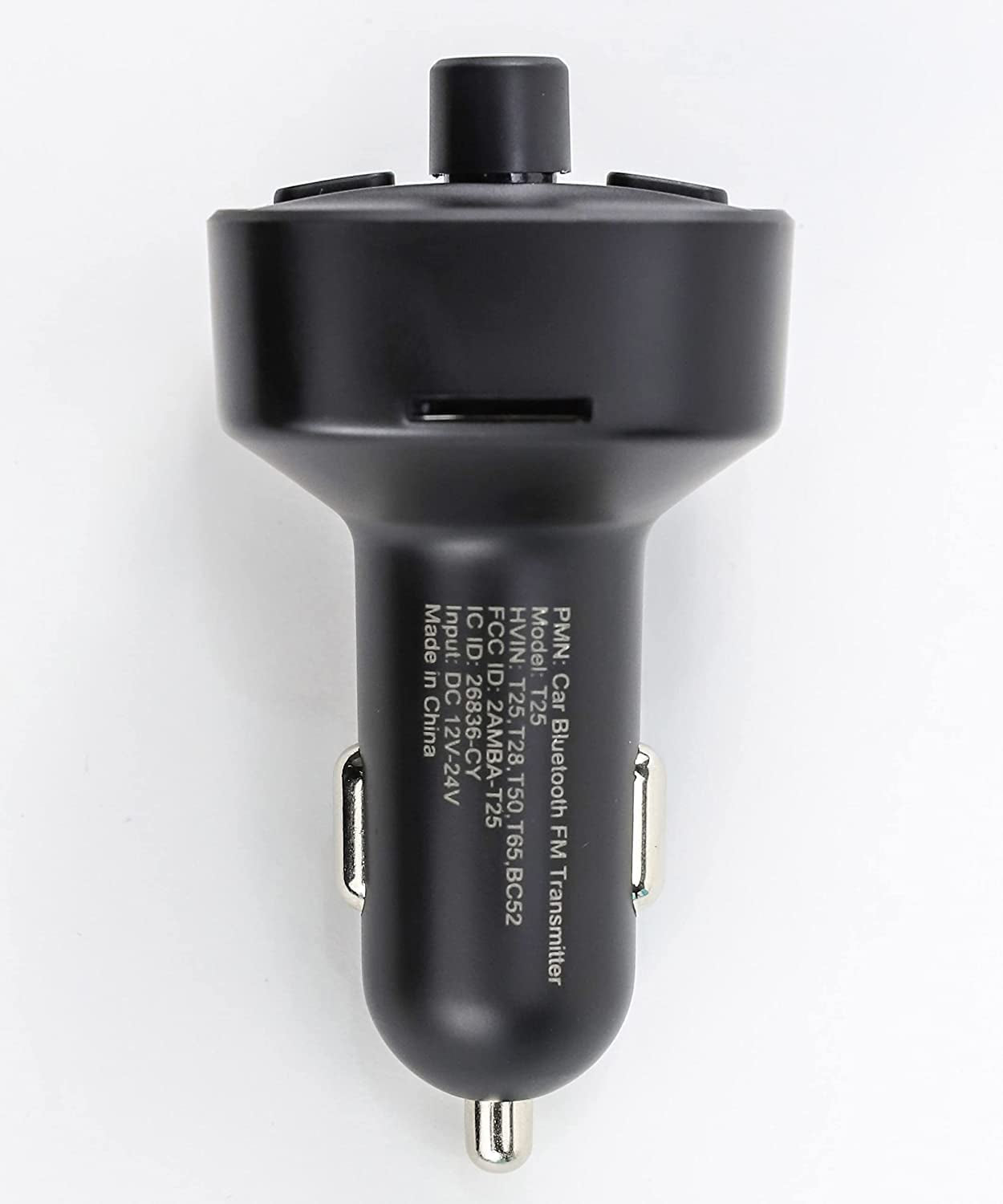 Bluetooth 5.0 FM Transmitter with Ambient Light, Dual USB Ports, Hands-Free Calling, and SD Card/USB U-Disk Support