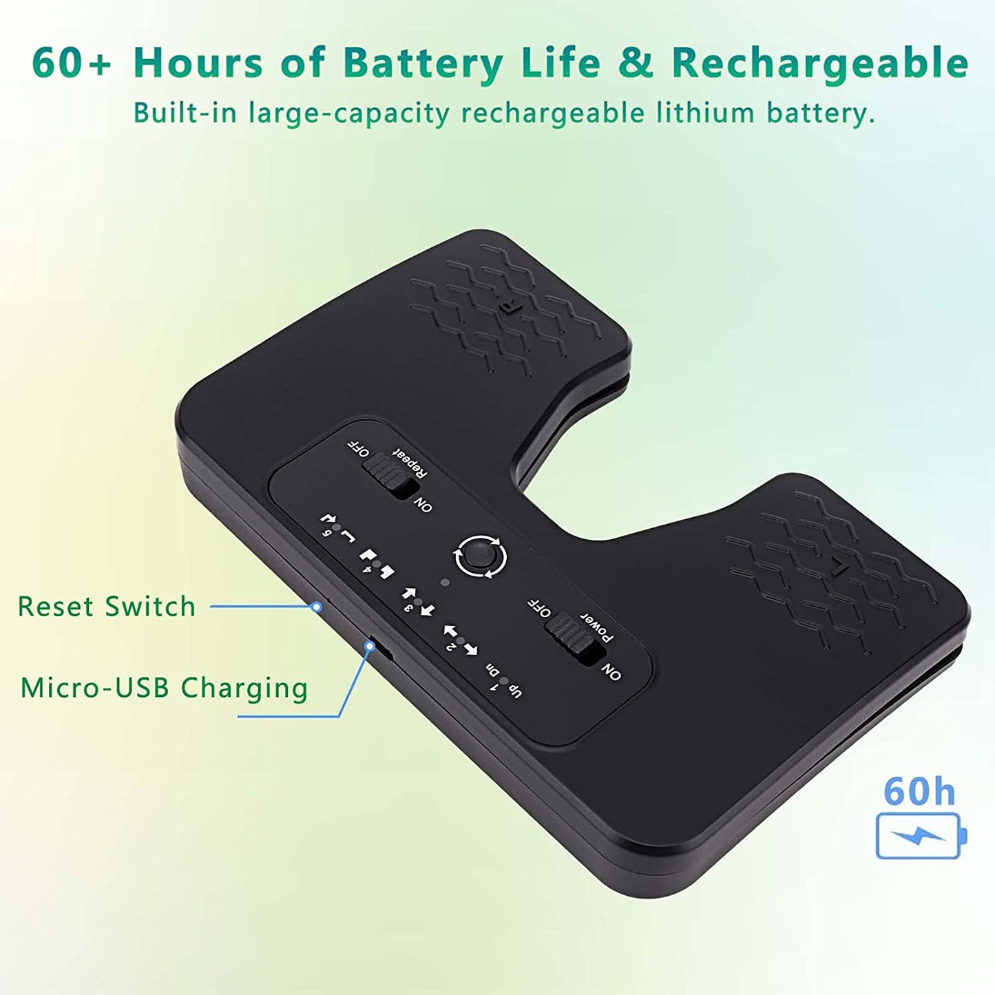 Rechargeable Wireless Foot Pedal for Tablets and Smartphones - Hands-Free Music Page Turner with Anti-Skid Pad