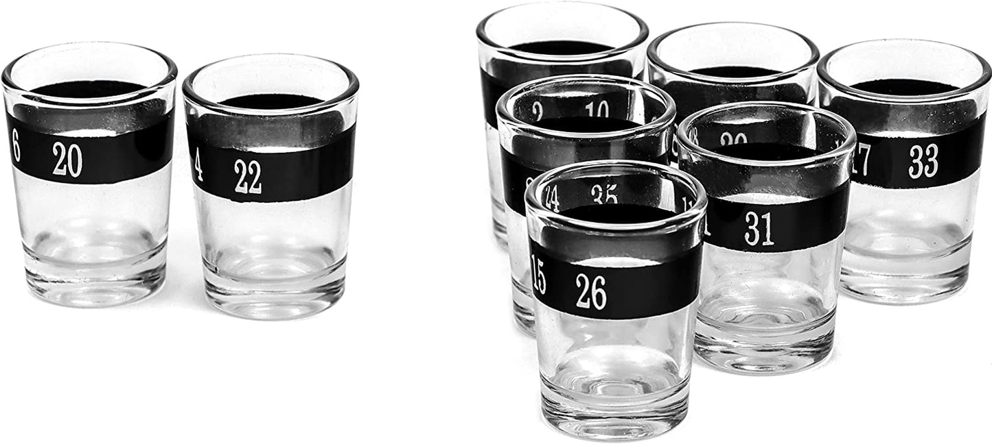 16 Piece Shot Spinning Roulette Game Set