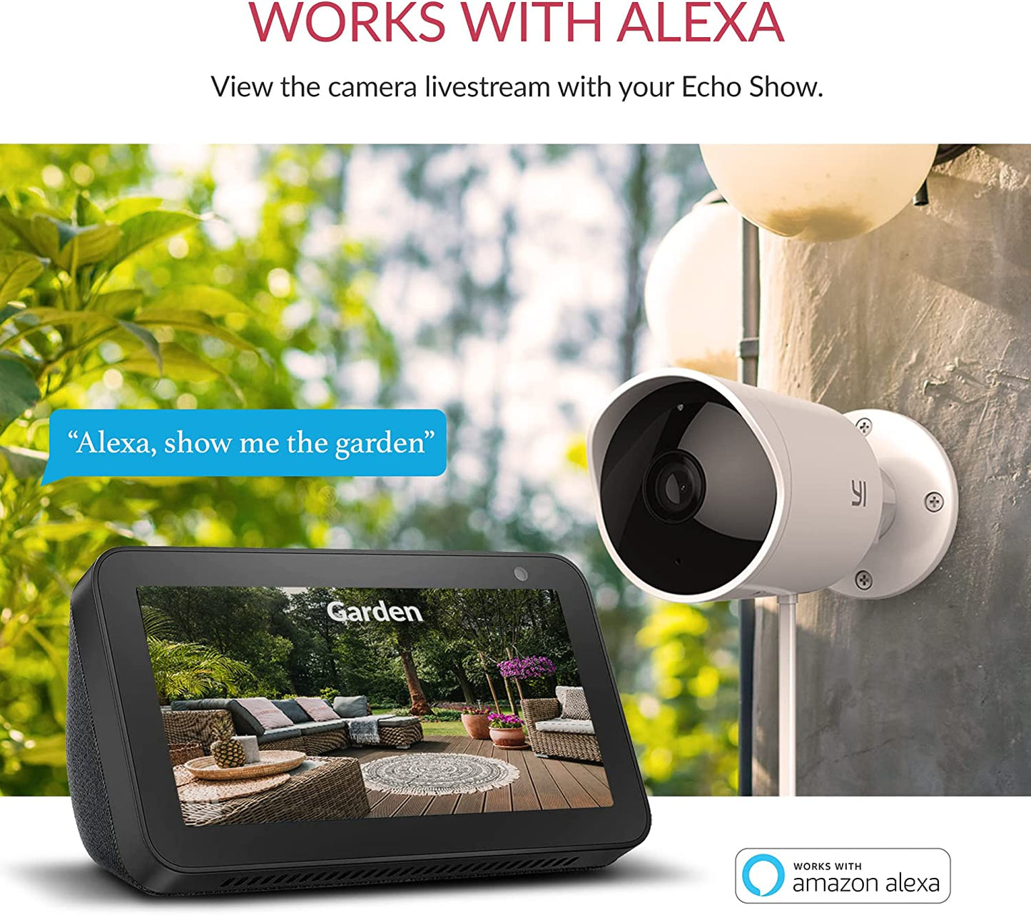 2Pc Outdoor Wi-Fi IP Waterproof Security Camera - 1080P Resolution - Night Vision - 24/7 Emergency Response - Motion Detection - Activity Alert - Deterrent Alarm - Alexa Compatible