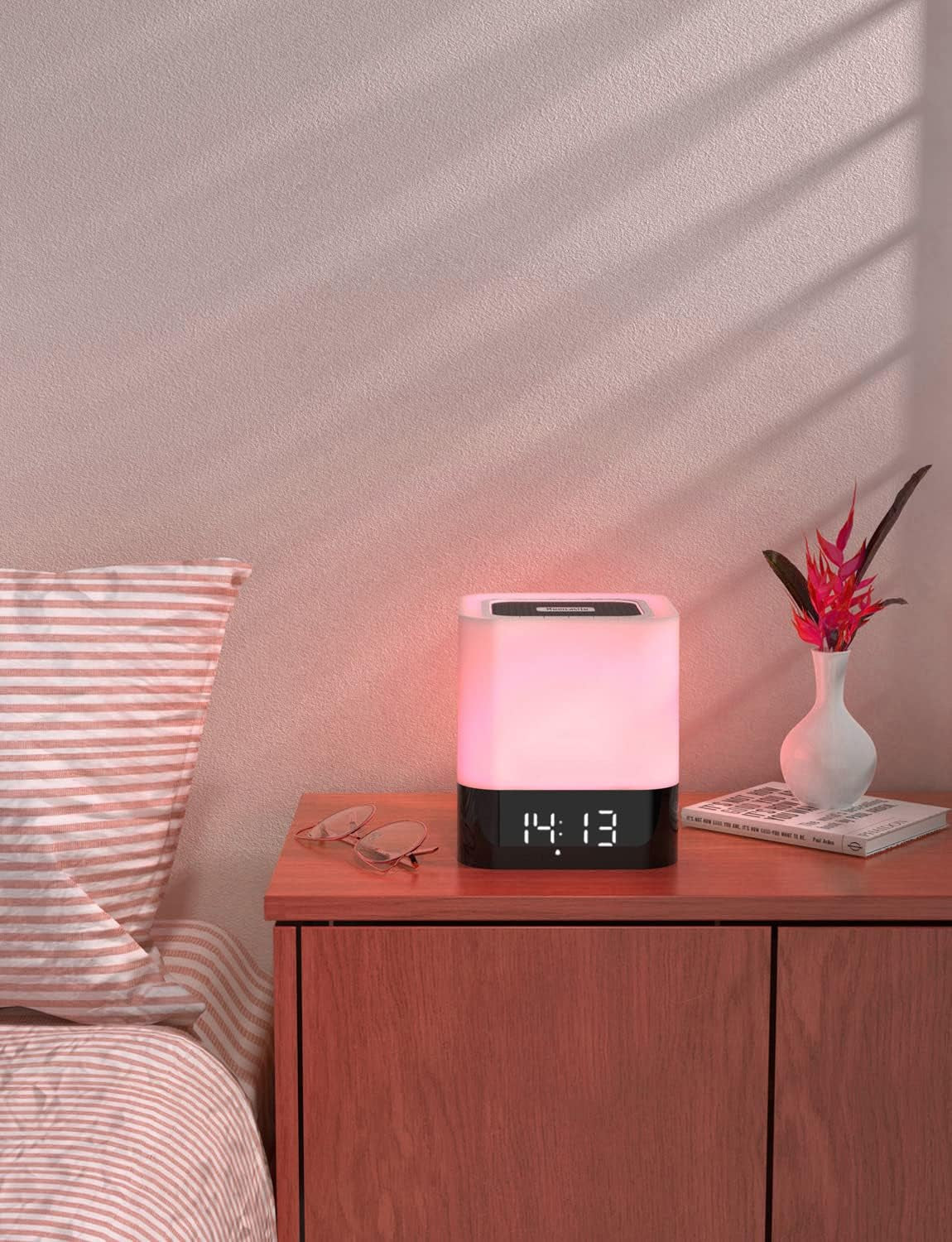 Dimmable Colorful Table Lamp with Touch Control, Night Light Bluetooth Speaker for Teenagers, Bedrooms, Gaming Rooms, Living Rooms, and Camping