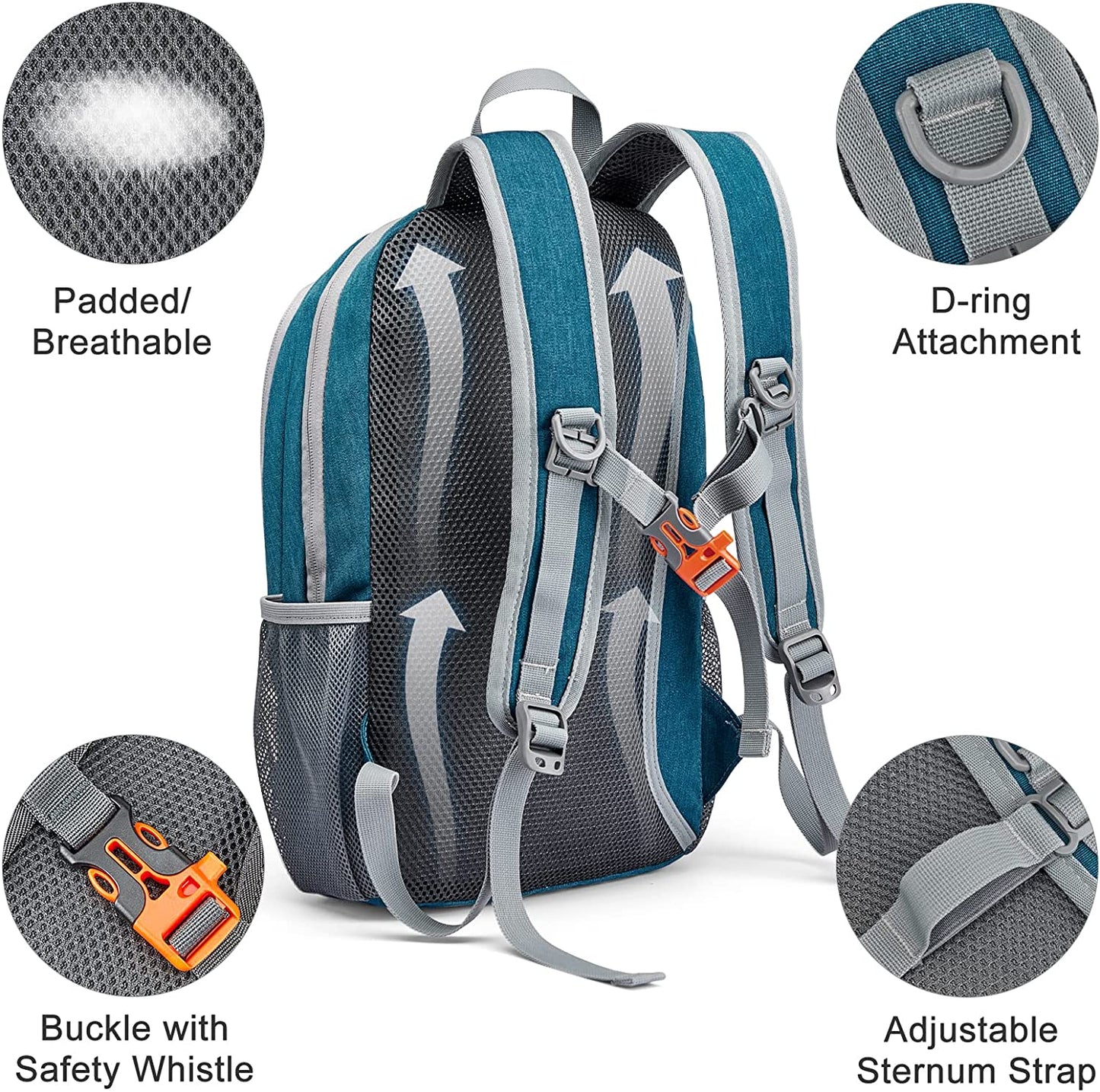Compact 12L Daypack for Hiking and Outdoor Activities, Suitable for Men and Women