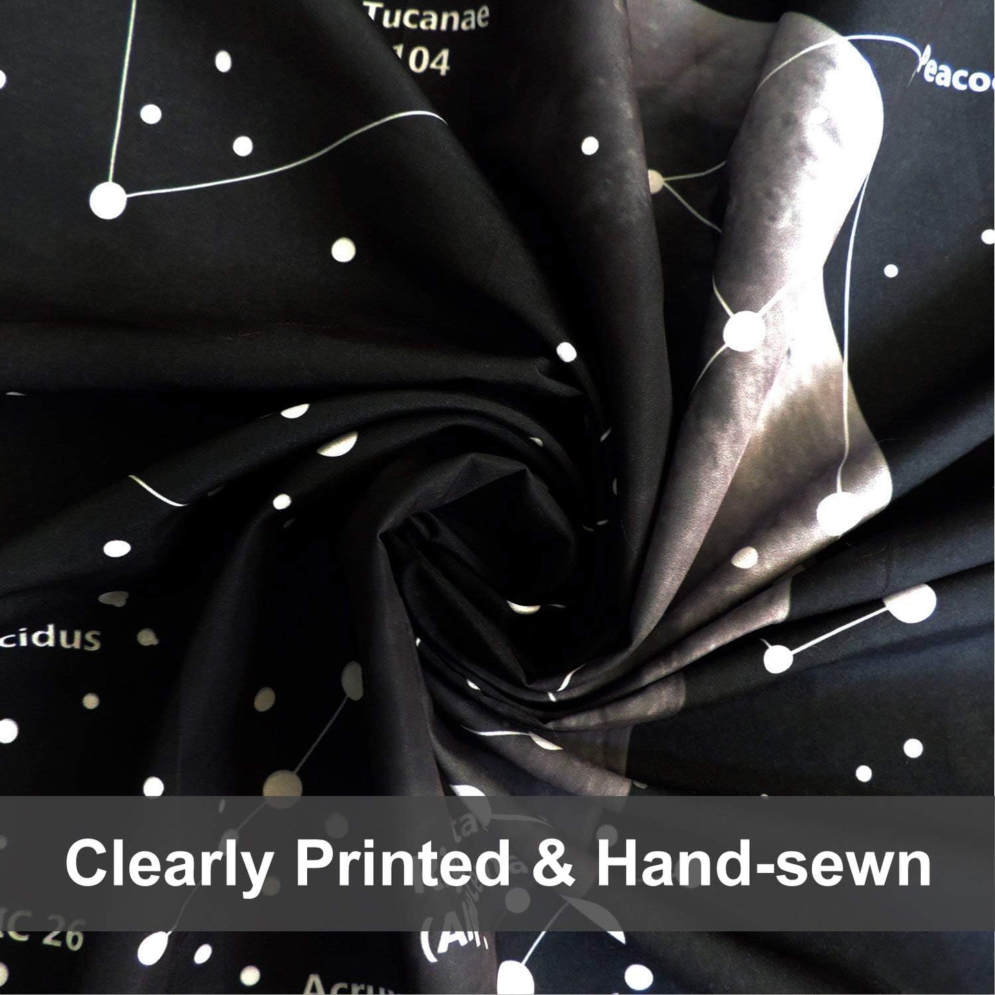 Tapestry Wall Hanging - Astrology Galaxy Starry Night Sky Design - Bohemian Beach Indian Wall Decor - Ideal for Bedroom, Living Room, and Dorm - Size: 59.1" x 51.2" - Moon Constellations Theme.