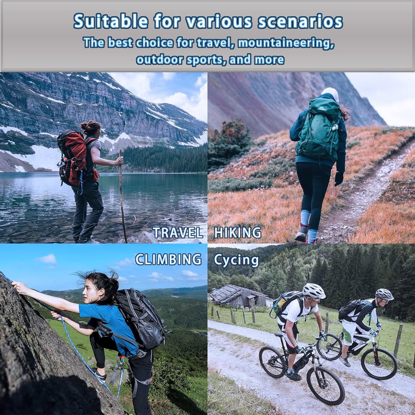 1.5 Litre Leak Proof Hydration Bladder - BPA Free Reservoir for Hydration Pack Replacement - Ideal for Sports, Travel, Hiking, and Outdoor Activities