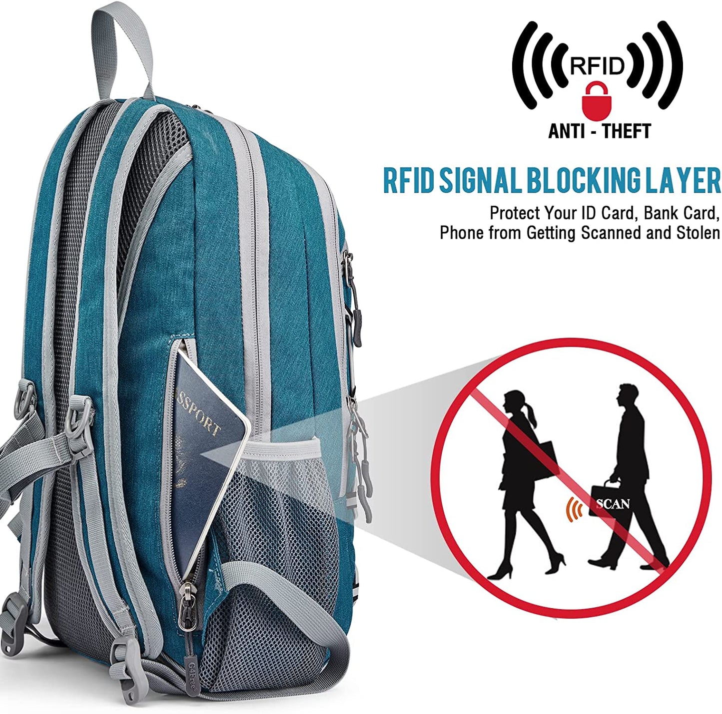 Compact 12L Daypack for Hiking and Outdoor Activities, Suitable for Men and Women