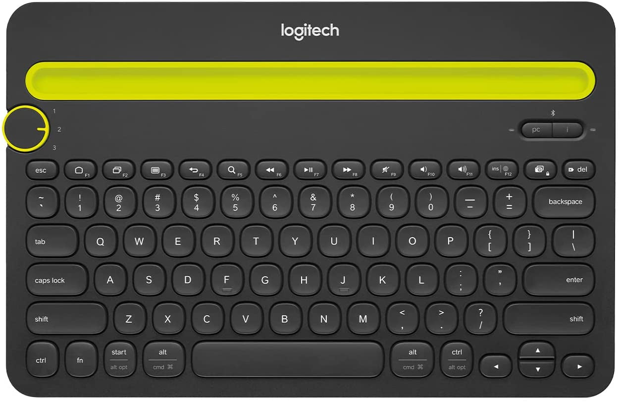 Compact Bluetooth Wireless Keyboard for Windows, macOS, iPadOS, Android, and Chrome OS - Supports Multiple Devices: PC, Mac, Laptop, Smartphone, and Tablet