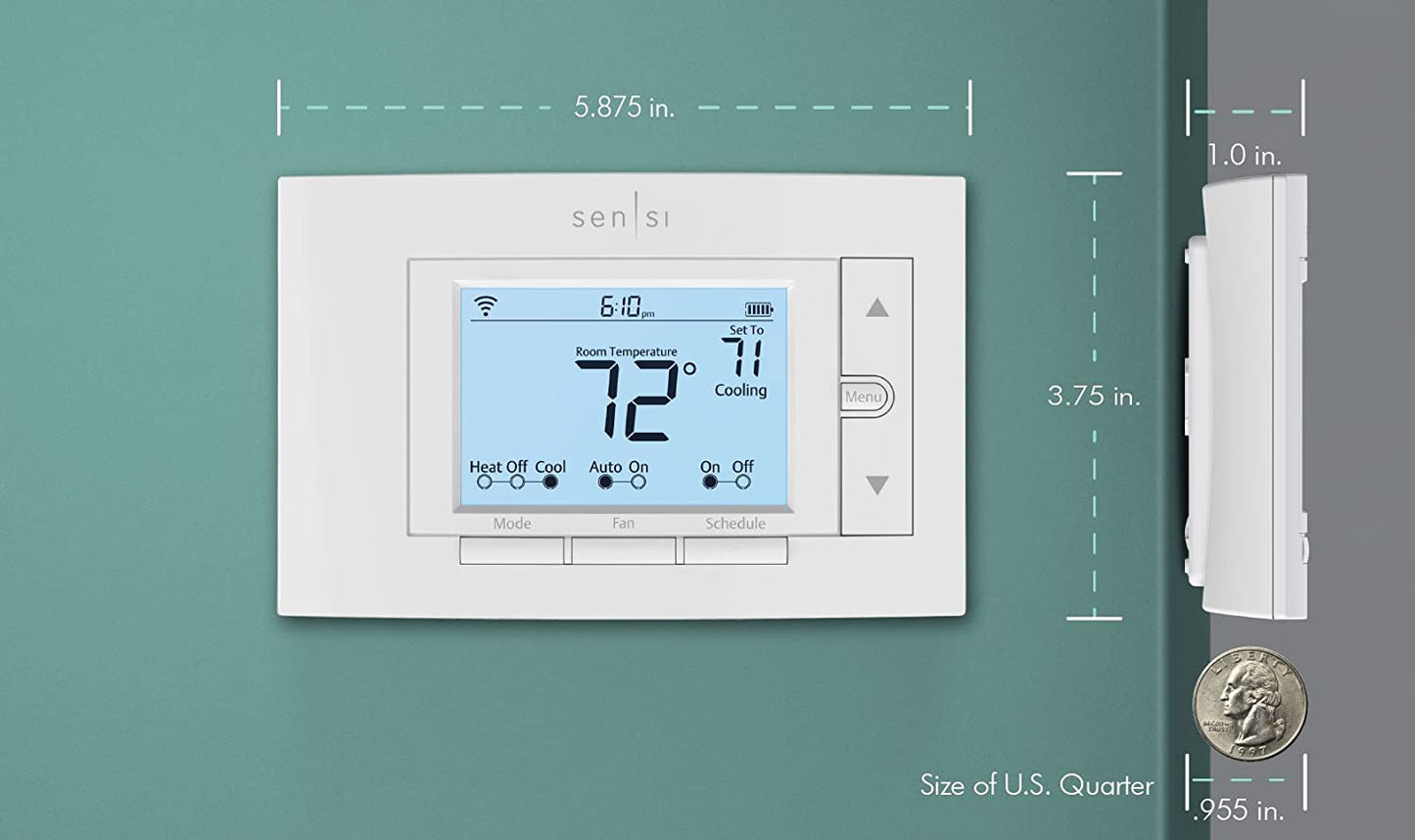 Emerson ST55: Wi-Fi Smart Thermostat for Smart Homes, DIY Installation, Works with Alexa, Energy Star Certified