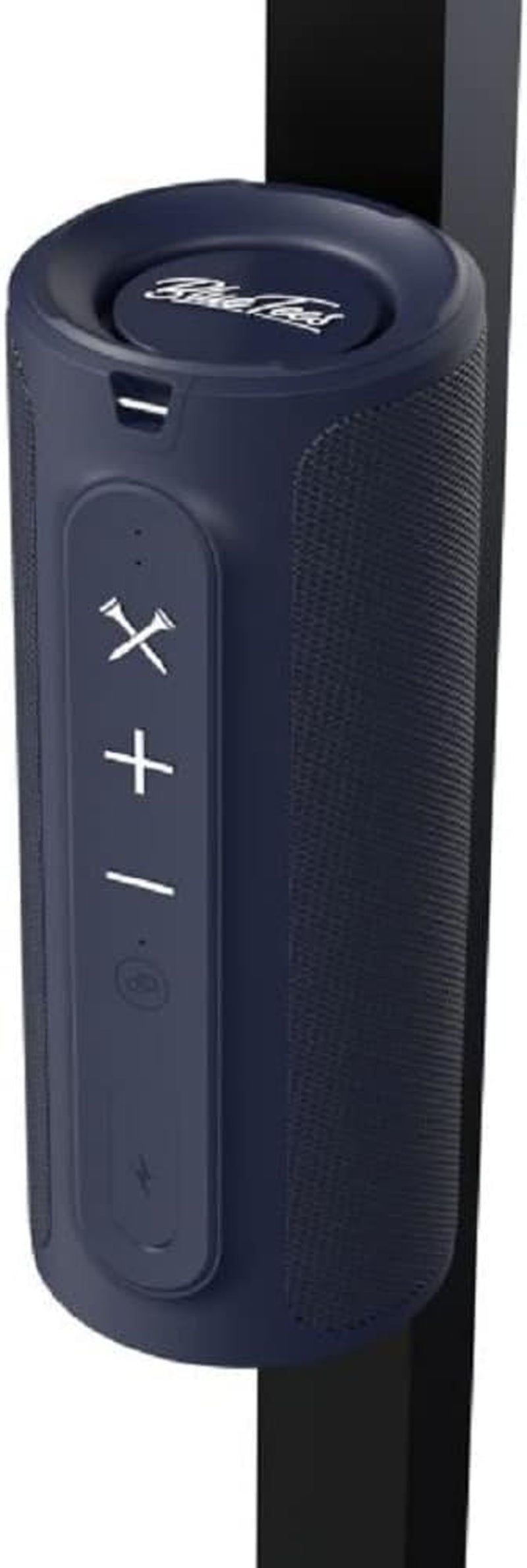 Magnetic Bluetooth Speaker Securely Attaches to Golf Cart - IPX7 Waterproof - USB Charge Out - Navy
