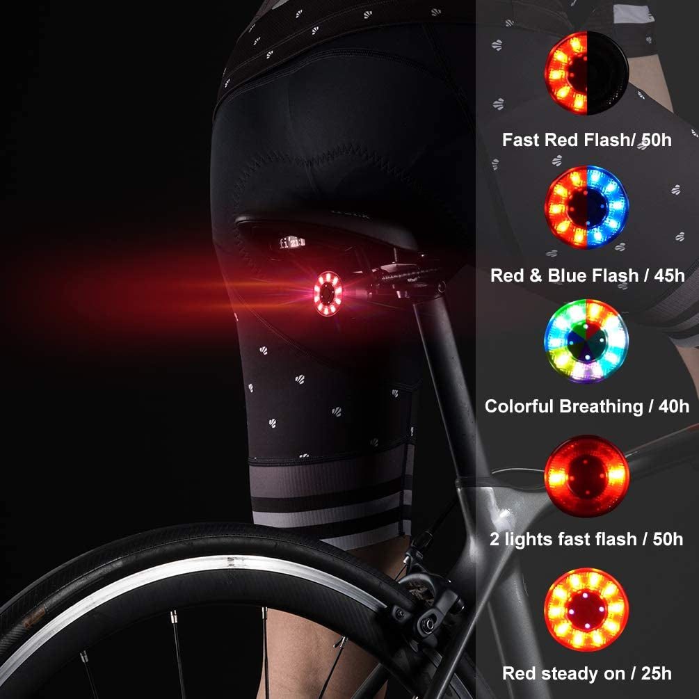 Rechargeable Waterproof Bicycle Tail Light - High-Quality Rear Bike Light for Enhanced Safety