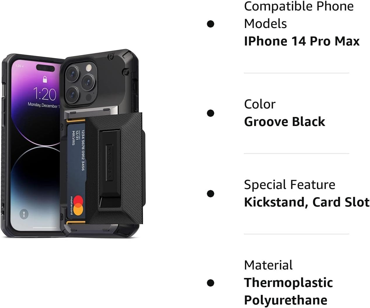 Glide Hybrid Phone Case - Designed for iPhone 14 Pro Max - Sturdy and Functional Case - Compatible with iPhone 14 Pro Max