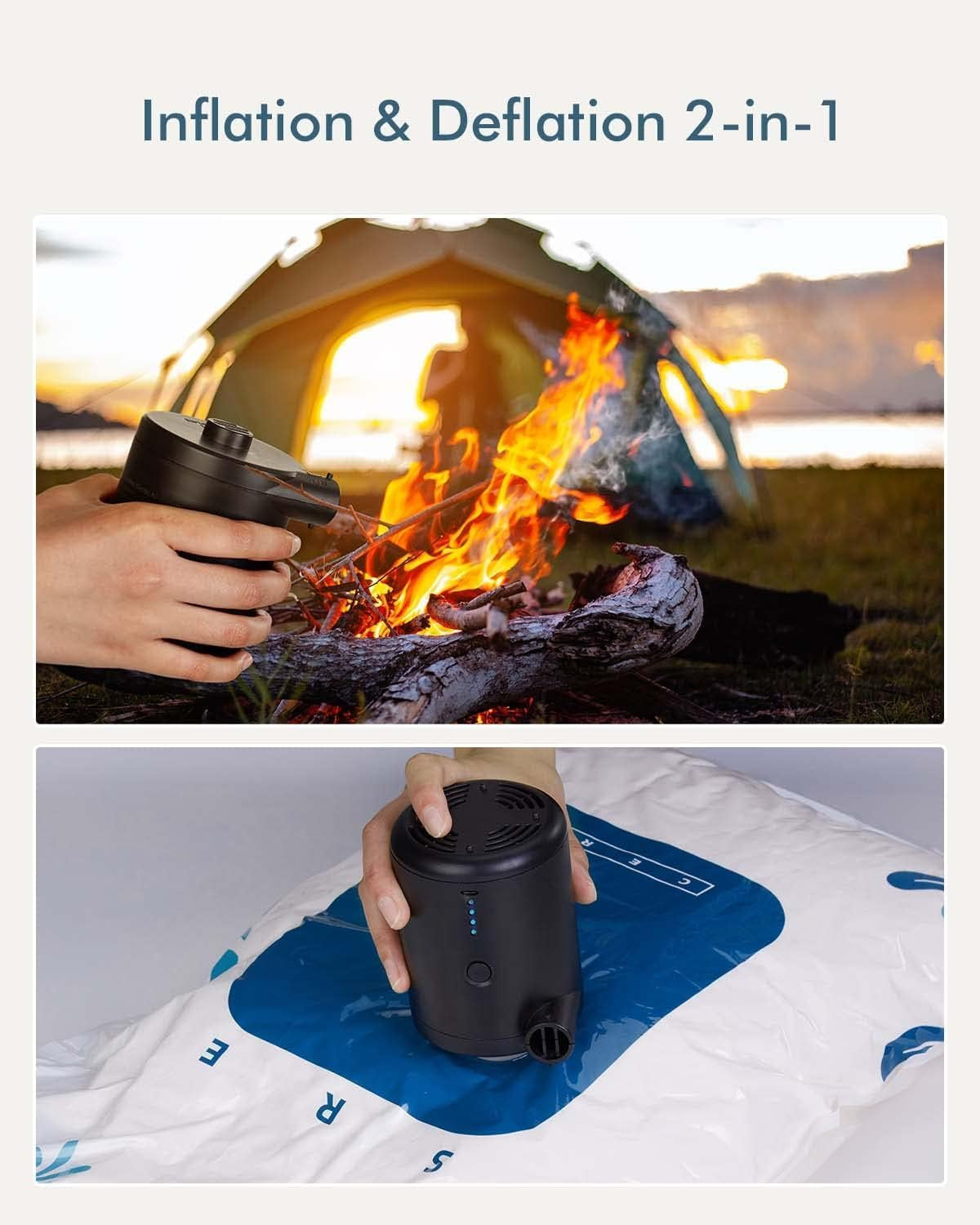 Electric Air Pump for Inflatables and Air Mattresses