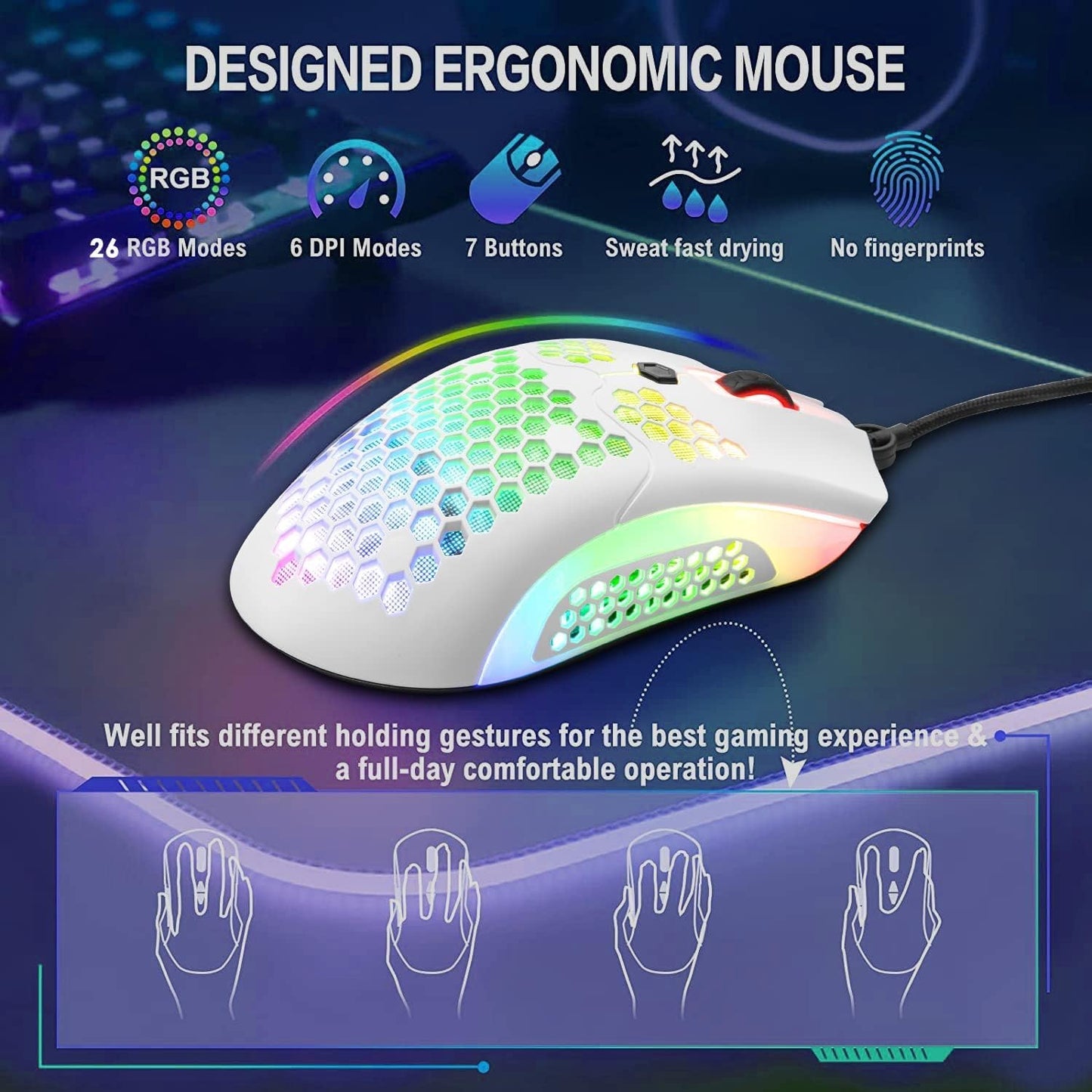 Compact T60 Wired Gaming Keyboard and Light Mouse Combo - Mini Portable Mechanical Keyboard with 62 Keys and RGB Backlit, paired with a 12000DPI Gaming Mouse. Compatible with PC, PS4, PS5, Xbox, featuring Linear Switches.