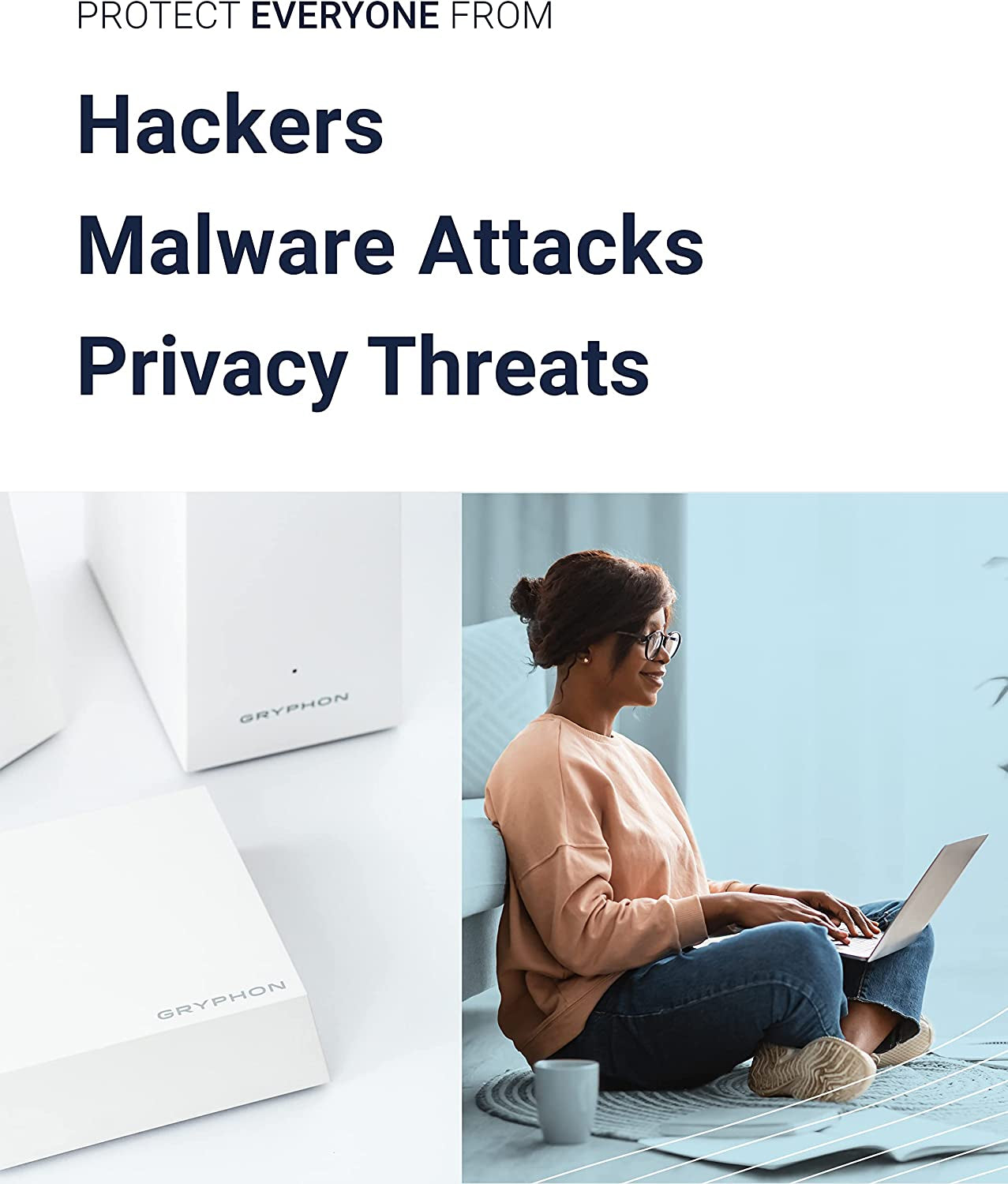 Enhanced Security Router & GUARDIAN Advanced Parental Control System - Smart Mesh Wifi System AC1200 with Hack Protection, Ai-Intrusion Detection, ESET Malware Protection (Up to 1800Sqft)