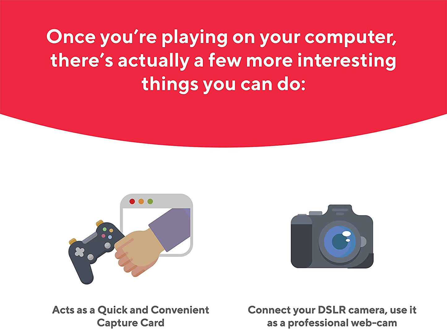 Shadowcast - Effortlessly Connect and Play Game Consoles on your Laptop, Compact Capture Card with Excellent Performance.