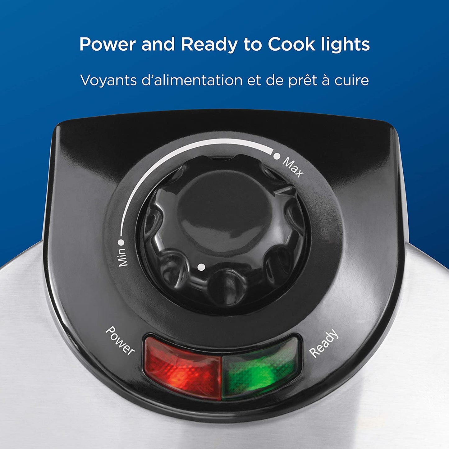 Belgian Waffle Maker, Stainless Steel - 8"