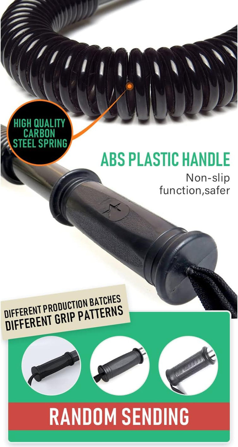 Flexible Stretch Bar - This arm exerciser comes in various resistance levels (20/30/40/50/60KG) and is designed to strengthen the back, shoulders, biceps, grip, and chest. It's an effective chest expander workout equipment