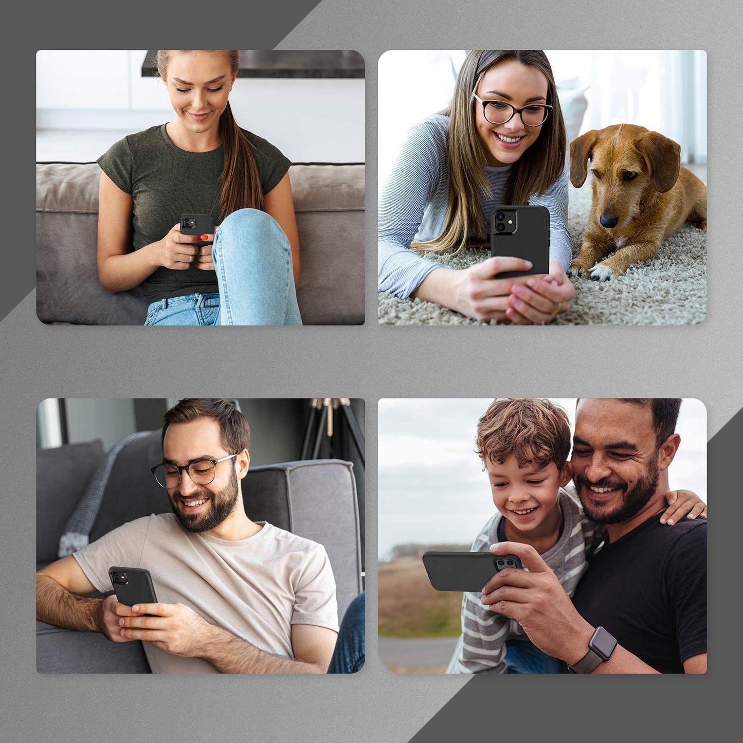 11 Case, Soft-Touch Finish of The Liquid Silicone Exterior Feels