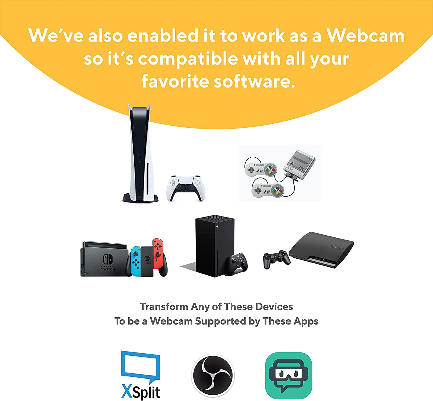 Shadowcast - Effortlessly Connect and Play Game Consoles on your Laptop, Compact Capture Card with Excellent Performance.