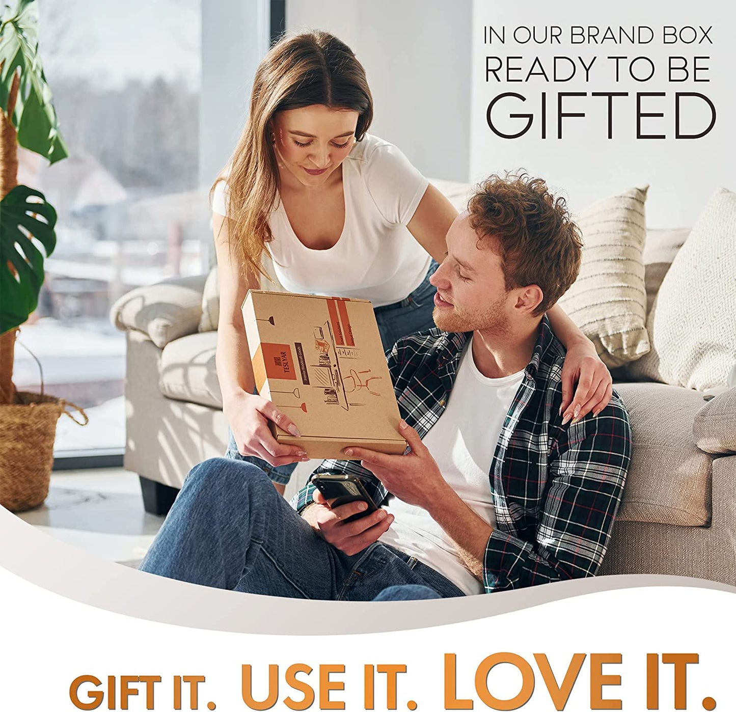 Wood Phone Docking Station - Nightstand Desk Organizer