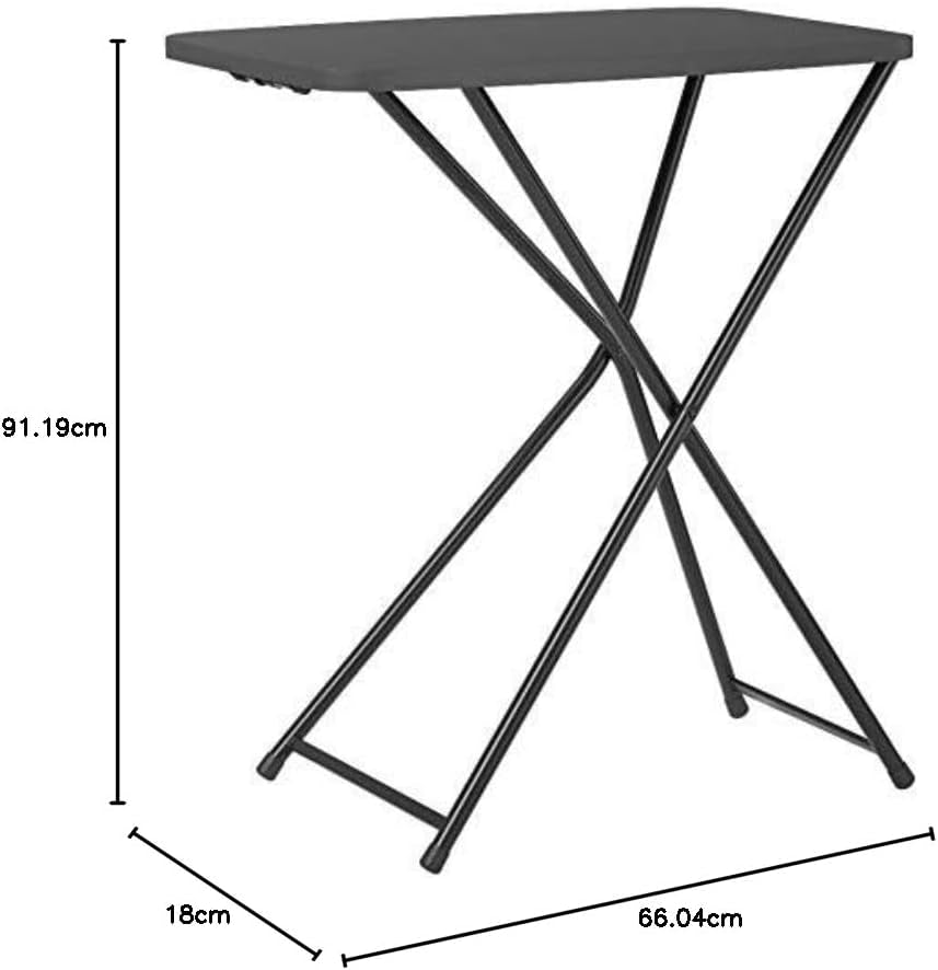 Adjustable Height Folding Activity Table, 2 Pack, Black