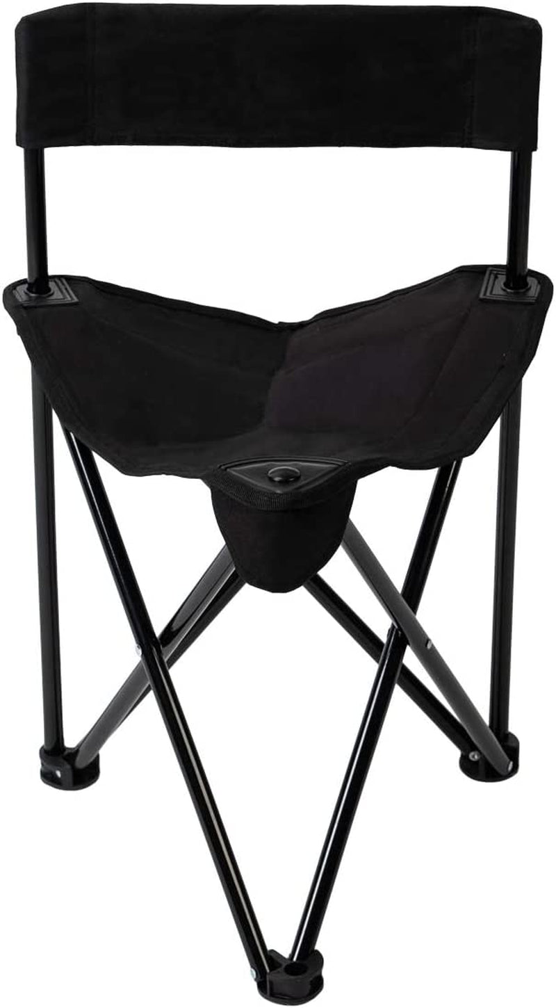 Folding Tripod Chair, a Lightweight and Portable Camping Chair that is easy to carry with the included Carry Bag. It's perfect for various outdoor activities such as Camping, Fishing, Hiking, and Hunting.
