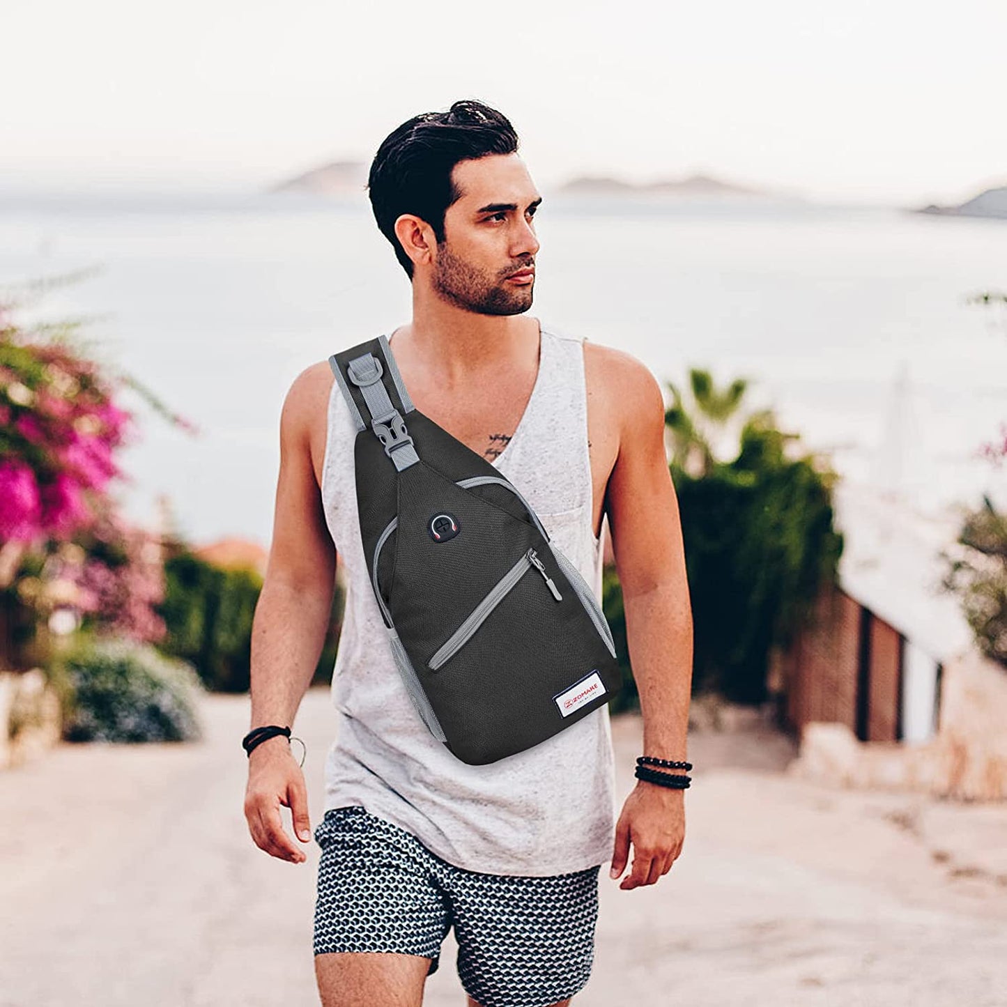 Crossbody Sling Backpack – A Versatile Shoulder Chest Bag for Both Women and Men. Ideal for Travel, Hiking, and Daypack Adventures