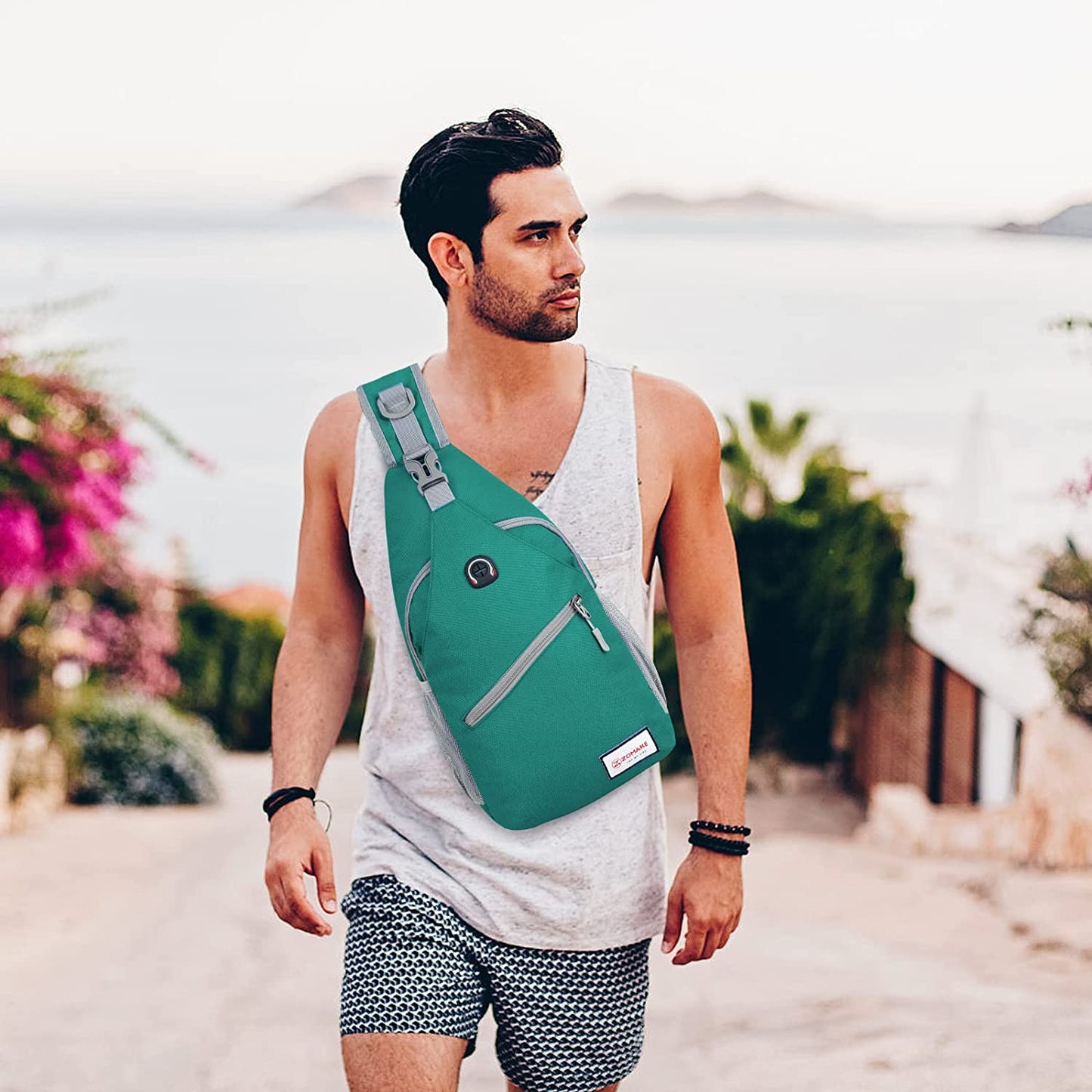 Crossbody Sling Bag - Shoulder Chest Bag for Women and Men - Ideal for Travel, Hiking, and Daypack Use