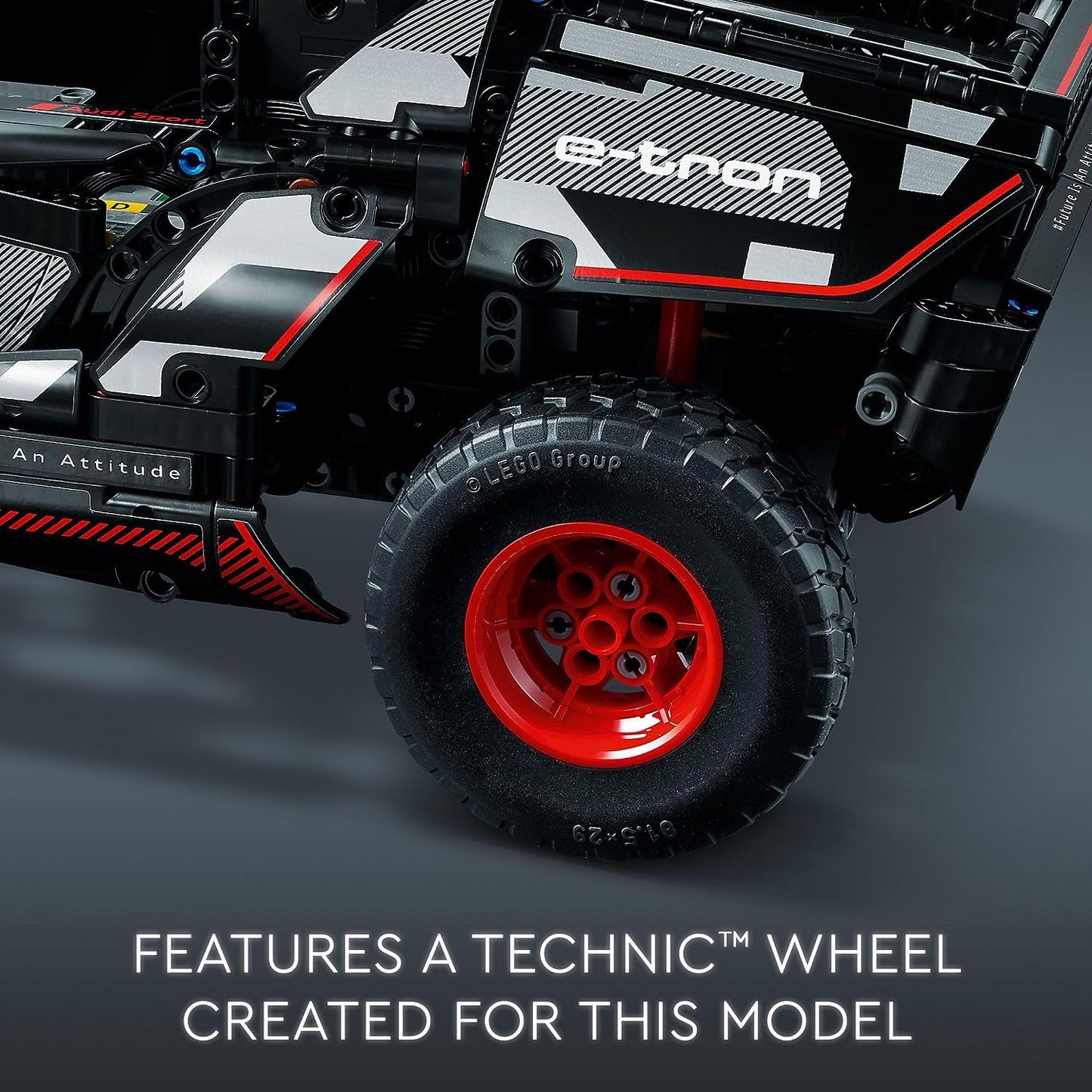 Technic Audi RS Q e-tron 42160 Advanced Building Kit for Children Ages 10 and Above - Remote Controlled Car Toy with App-Controlled Steering - Ideal Gift for Young Engineering Enthusiasts