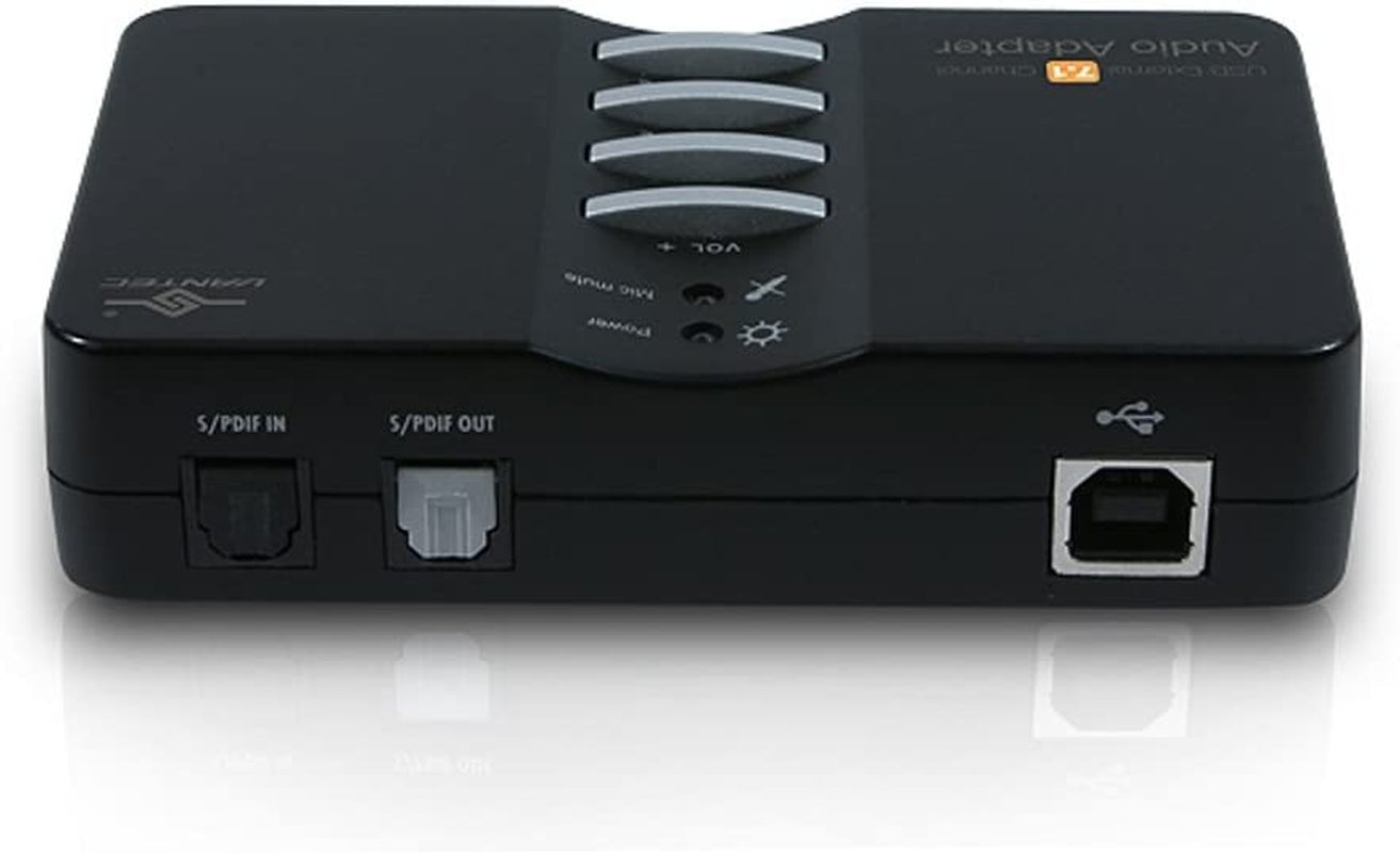 USB External 7.1 Channel Audio Adapter in Black