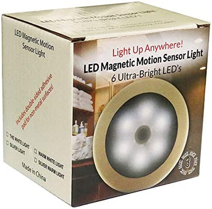 Battery Powered Motion Sensor LED Night Light for Home, Kitchen, Hallway, Cabinet, Closet, Stairs, and Bathroom