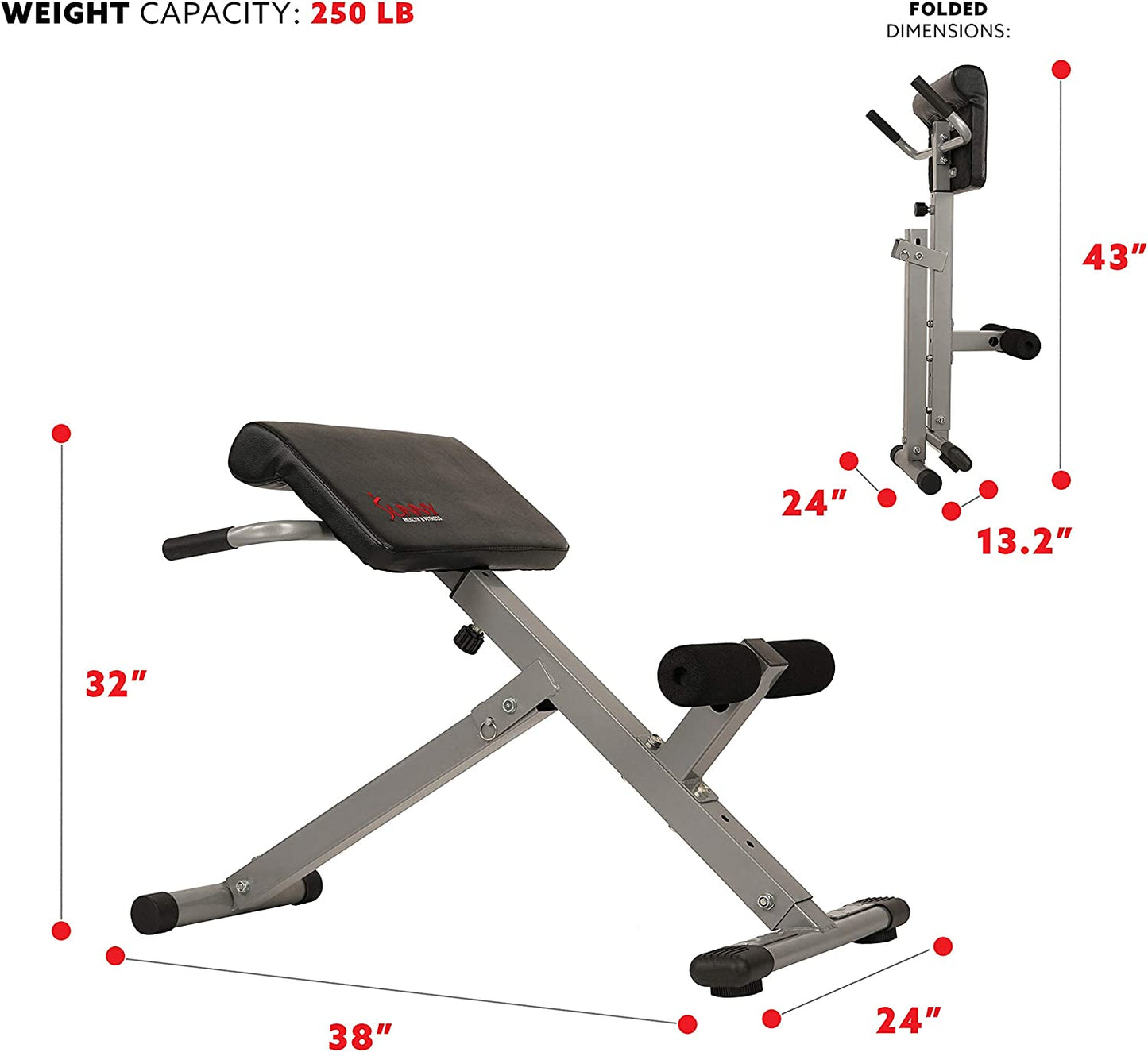 Fitness Hyperextension Roman Chair