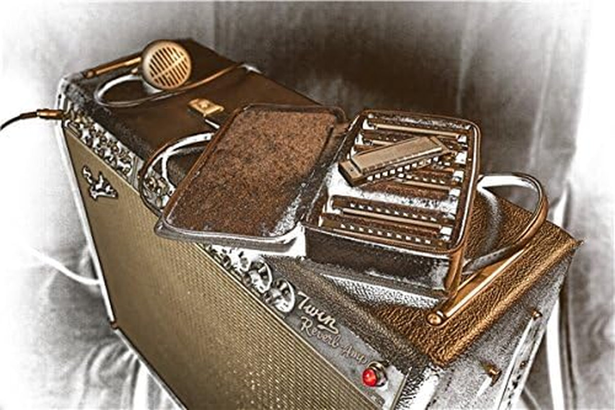 Blues Deluxe Harmonica Set, 7-Pack with Protective Case
