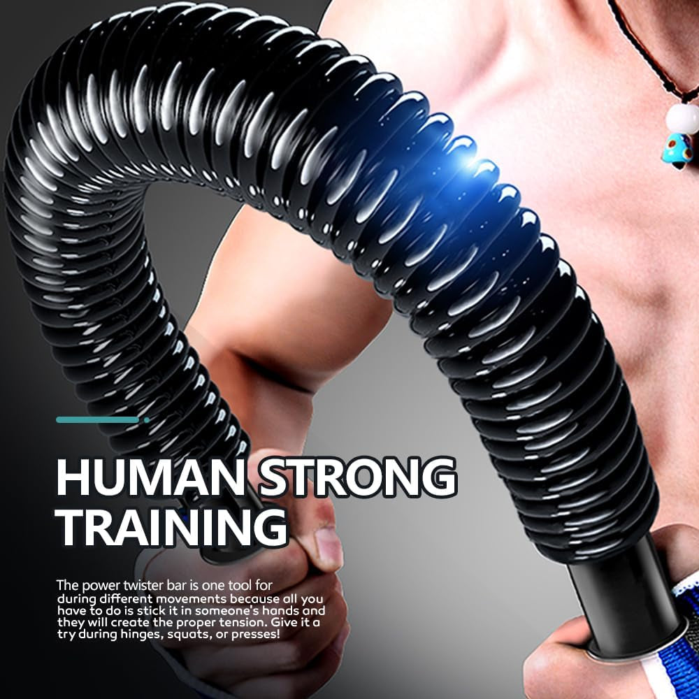 Flexible Stretch Bar - This arm exerciser comes in various resistance levels (20/30/40/50/60KG) and is designed to strengthen the back, shoulders, biceps, grip, and chest. It's an effective chest expander workout equipment