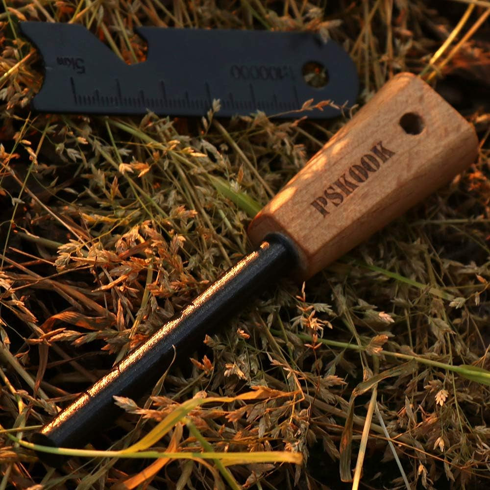 Premium Fire Starter Kit with Bushcraft Fire Steel, Magnesium Ferrocium Rod, and Essential Tools for Camping and Survival