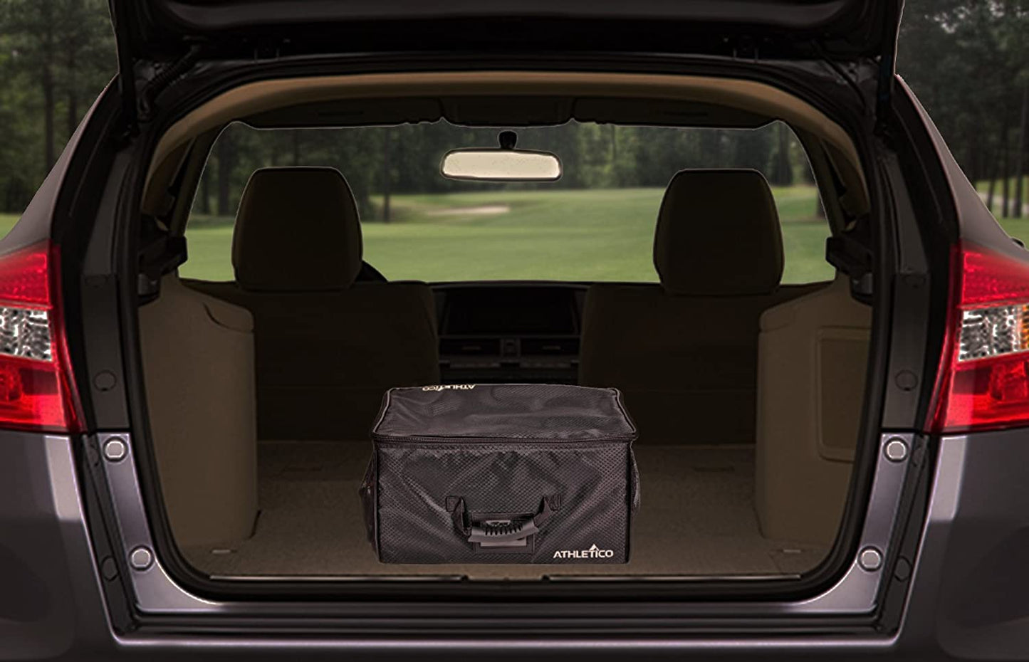 Golf Trunk Organizer - Premium Car Storage Solution for Golf Accessories - Conveniently Collapsible