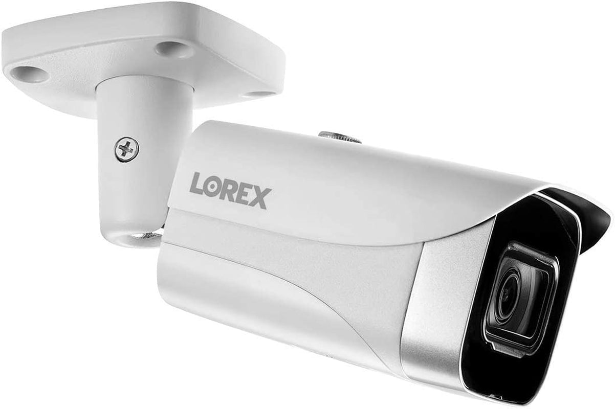 Metal Bullet Camera Add-On for Wired Surveillance System - Indoor/Outdoor 4K IP Security Camera with Ultra HD, Color Night Vision (1 Camera, White)