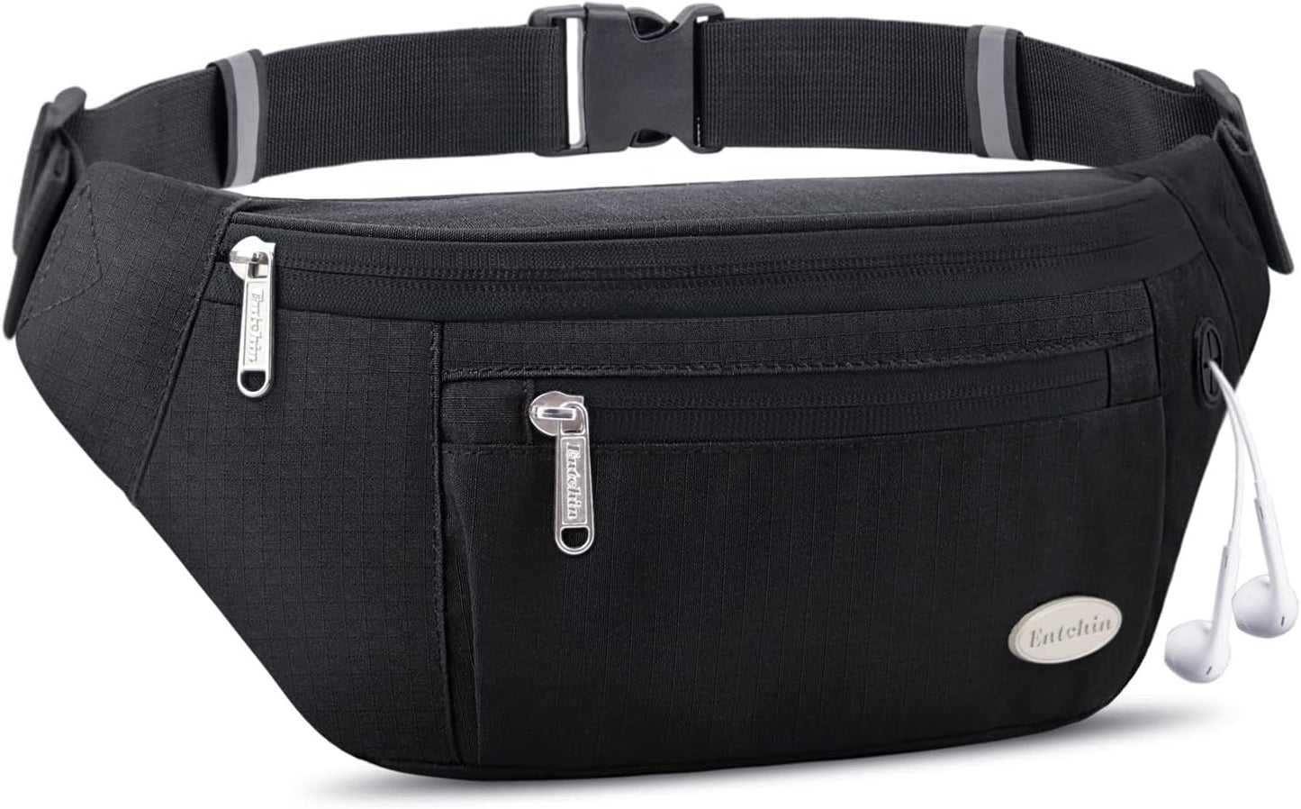 Multi-Pocket Fanny Pack - Stylish Waist Pack for Women and Men - Perfect for Hiking, Running, Travel, and Cycling.