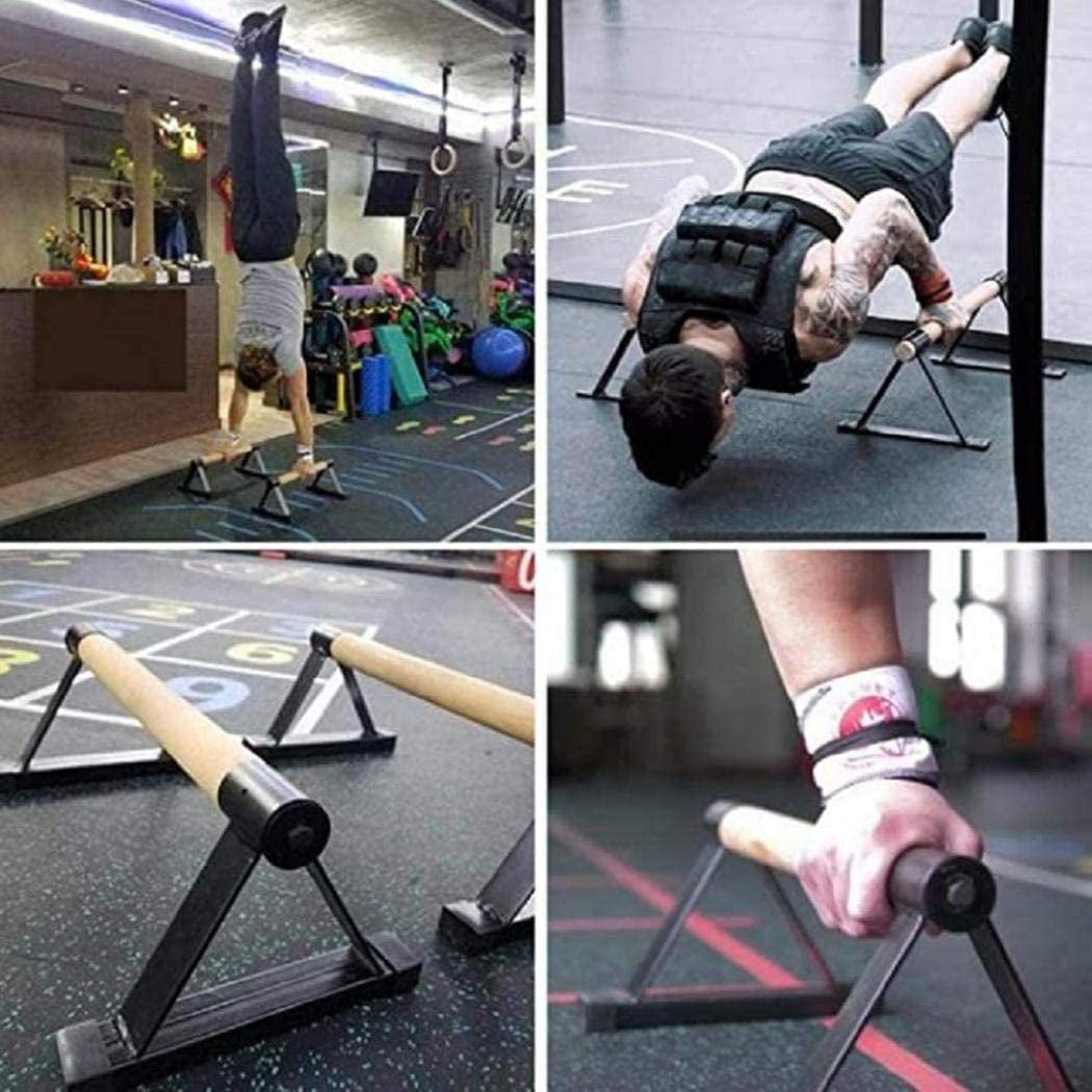 Premium Wooden Push-Up Bars - Non-Slip Sturdy Structure, Strength Training Pushup Stands for Women and Men - Gym Exercise Equipment for Enhanced Fitness and Portability