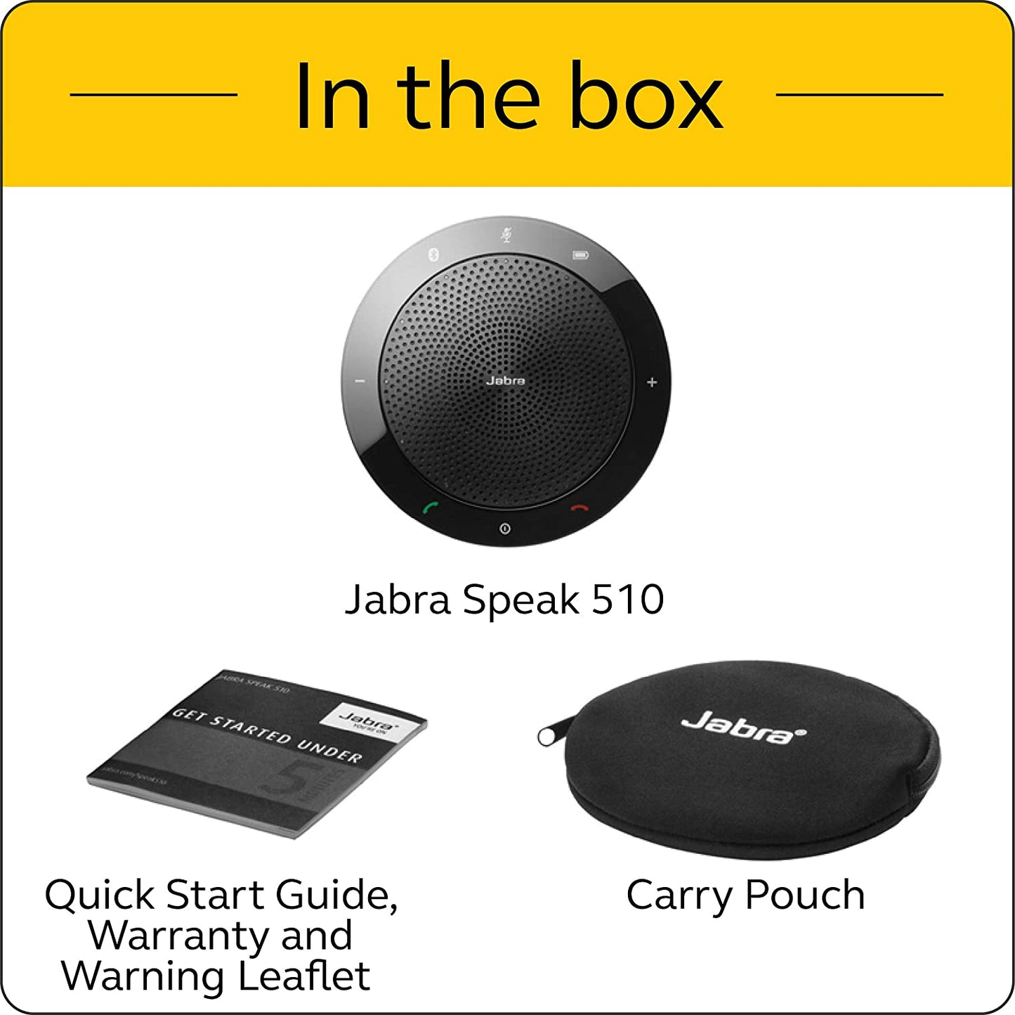 Portable Wireless Bluetooth Speaker - Speak 510 for Softphone/Mobile Phone - Easy Setup - Outstanding Sound Quality