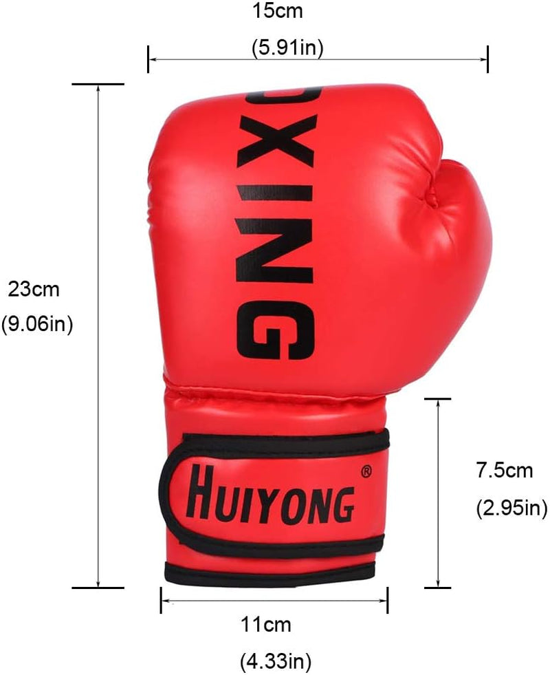 Children's Boxing Gloves, Punch Mitts MMA Gloves PU Cartoon Sparring Dajn Training Gloves, 4oz 6oz, Suitable for Ages 3-15 Years