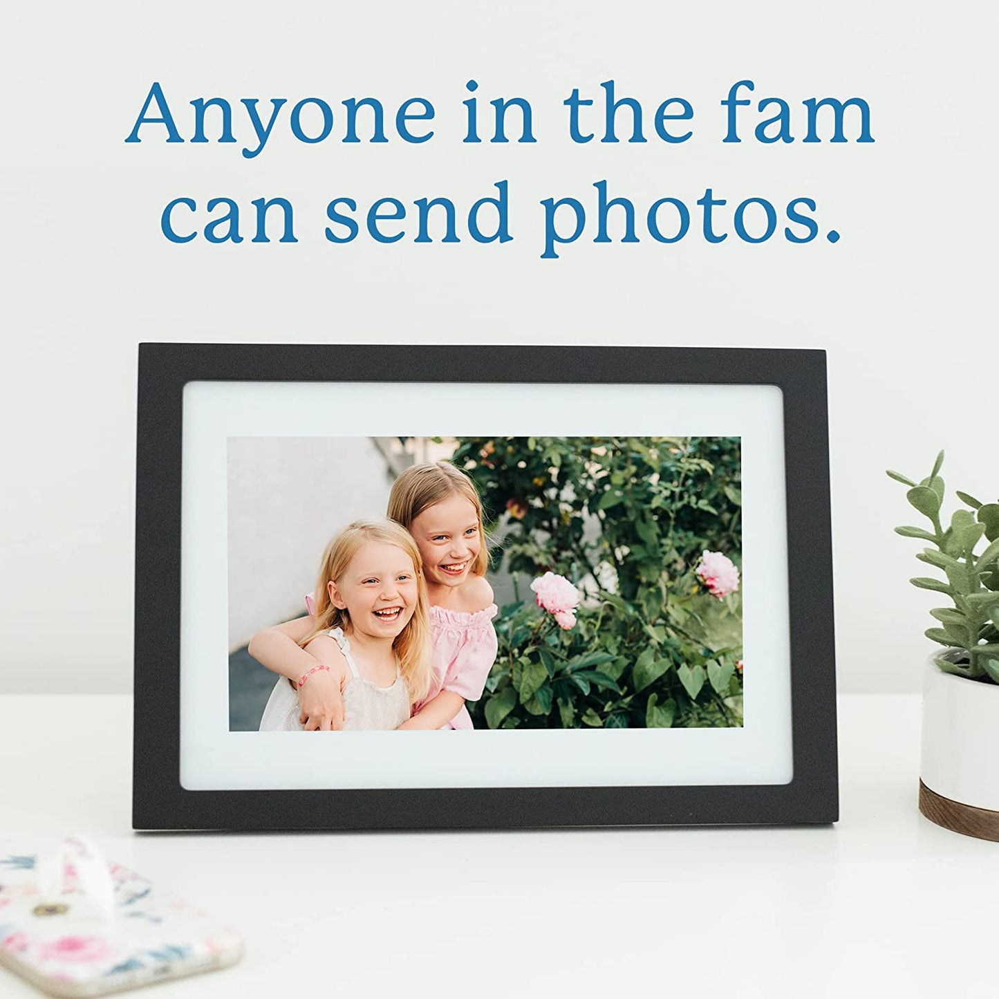 10 Inch Wifi Digital Picture Frame: Touch Screen Display - Email Photos from Anywhere - Effortless One Minute Setup - Perfect Gift for Friends and Family