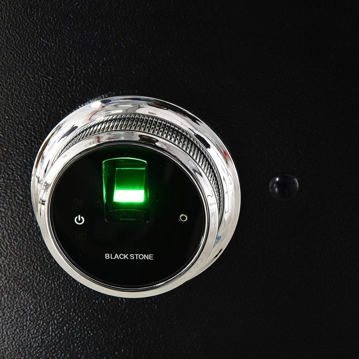 Fingerprint Electronic Security Safe Box: A 0.95 Cubic Feet Cabinet with Fingerprint Recognition. Includes 2 Emergency Keys and a Removable Shelf. Ideal for Home, Hotel, or Office use - Black