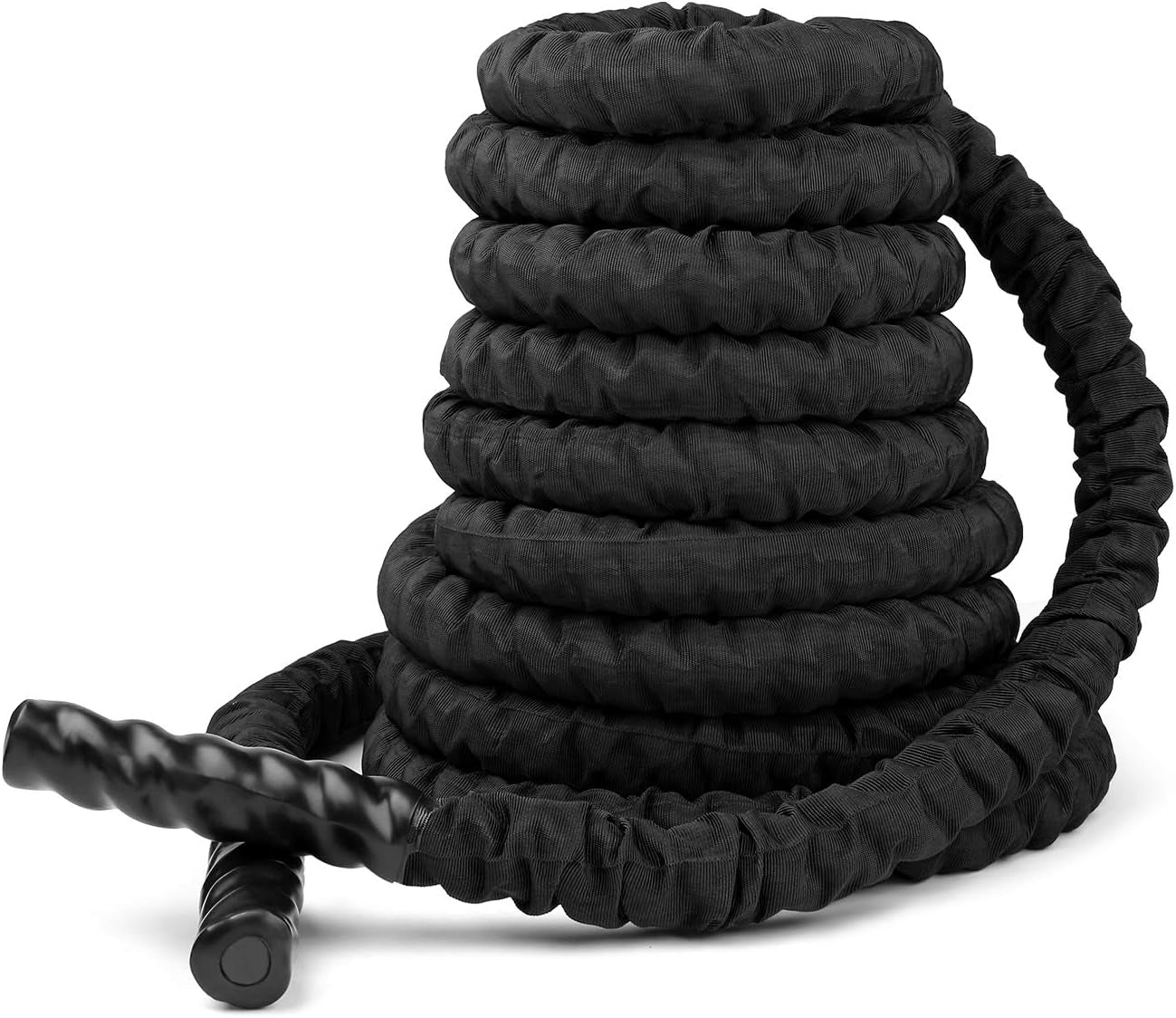 Heavy Battle Exercise Training Ropes - 1.5/2 Inch Diameter, 40/50 Ft Length. Ideal for Home Gym Workouts, Strength Training, Muscle Building.