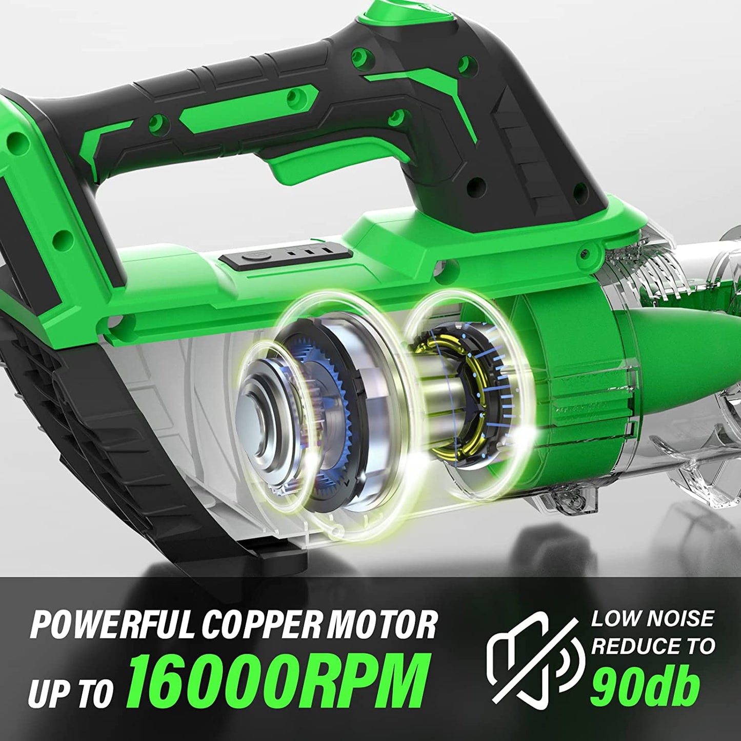20V 350CFM Cordless Leaf Blower with Battery and Charger - Ideal for Leaf Blowing, Debris Cleaning, and Snow Removal - Includes 2.0Ah&4.0Ah Batteries