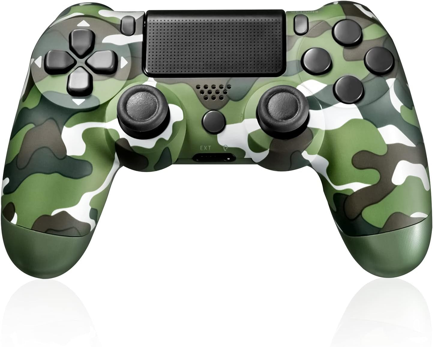 P4 Controller Wireless Gamepad with Audio, Double Shock, High-precisive D-pad and 360° Flexible Joystick Function for P4, P4 Pro(Groovy Green)