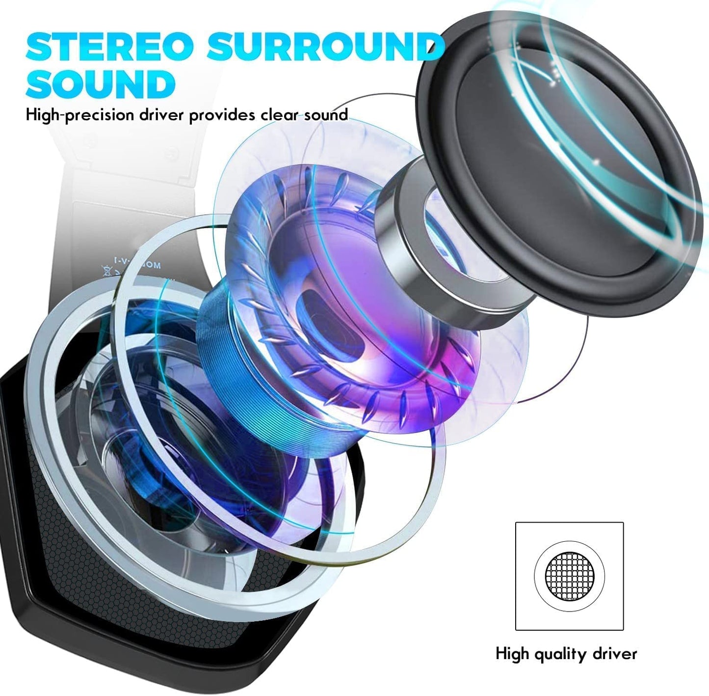 Stereo Over Ear Gaming Headphones for Xbox One, PS4, PS5, PC, Switch, Tablet, and Smartphone. Features Bass, 3.5mm Microphone, Noise Canceling, 7 LED Light, and Soft Memory Earmuffs. Includes Free Adapte
