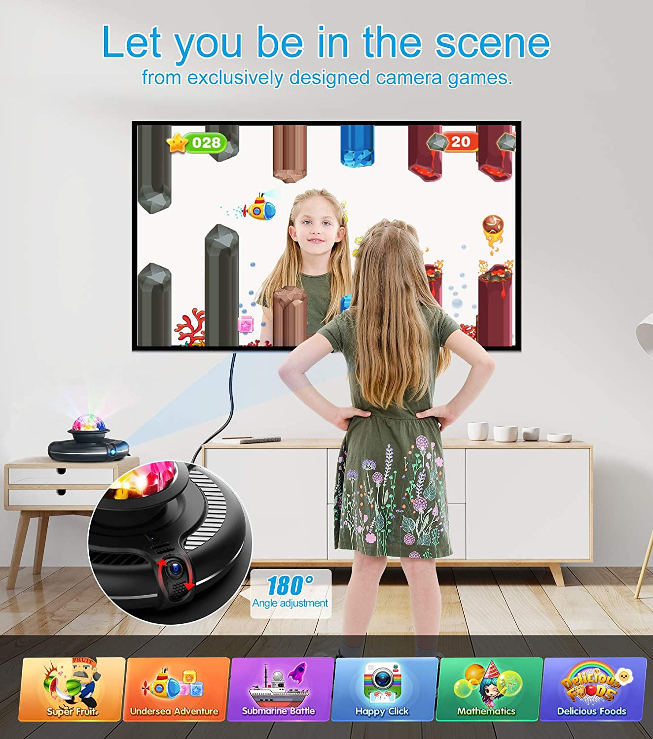 Musical Electronic Dance Mat: Perfect for Kids and Adults. HD Camera, Double User Wireless Dancing Mat Game for TV. Ideal Fitness Dance Step Pad Gift for Girls & Boys Age 6+.